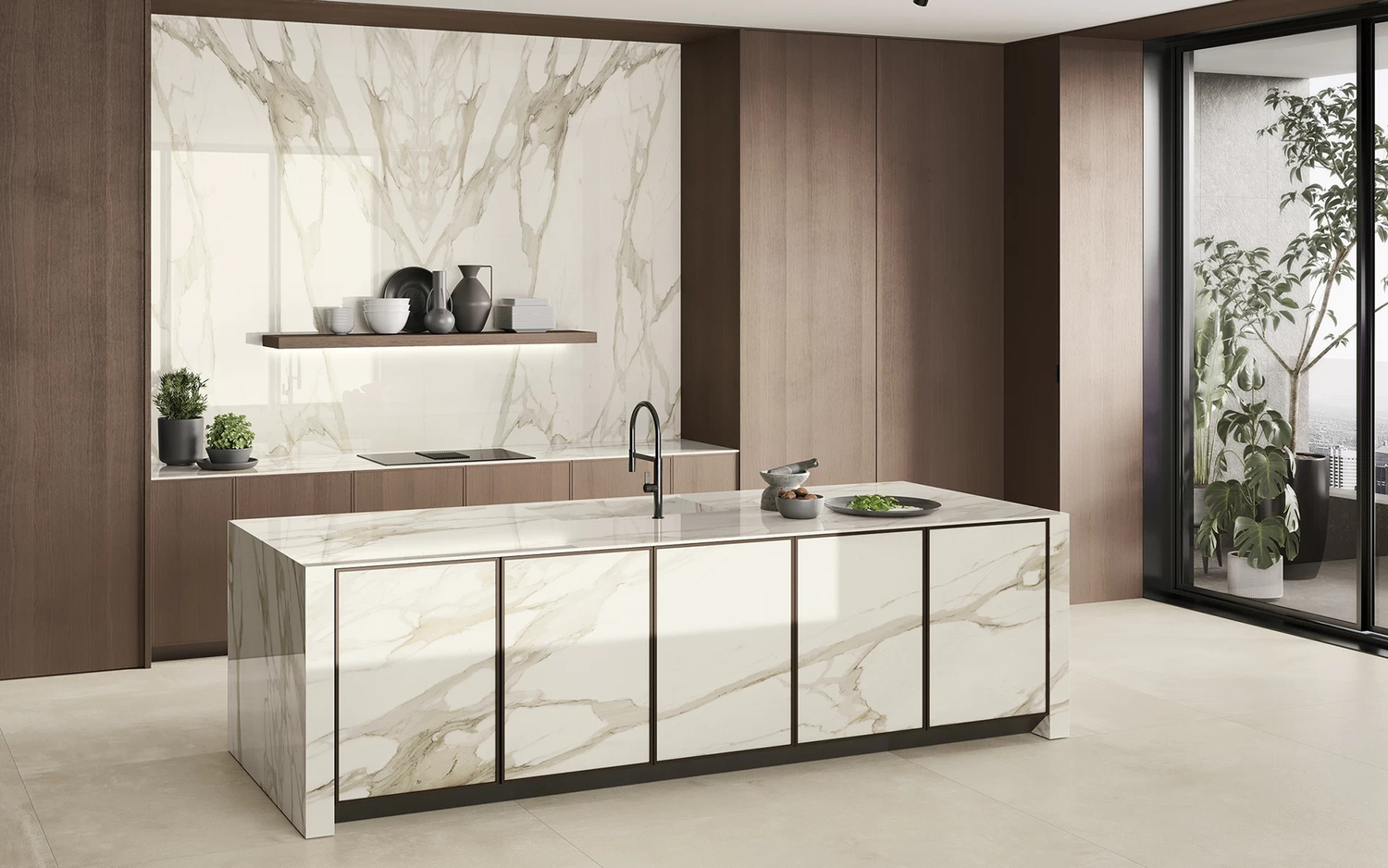 Calacatta Borghini (2cm) surface and installation reference