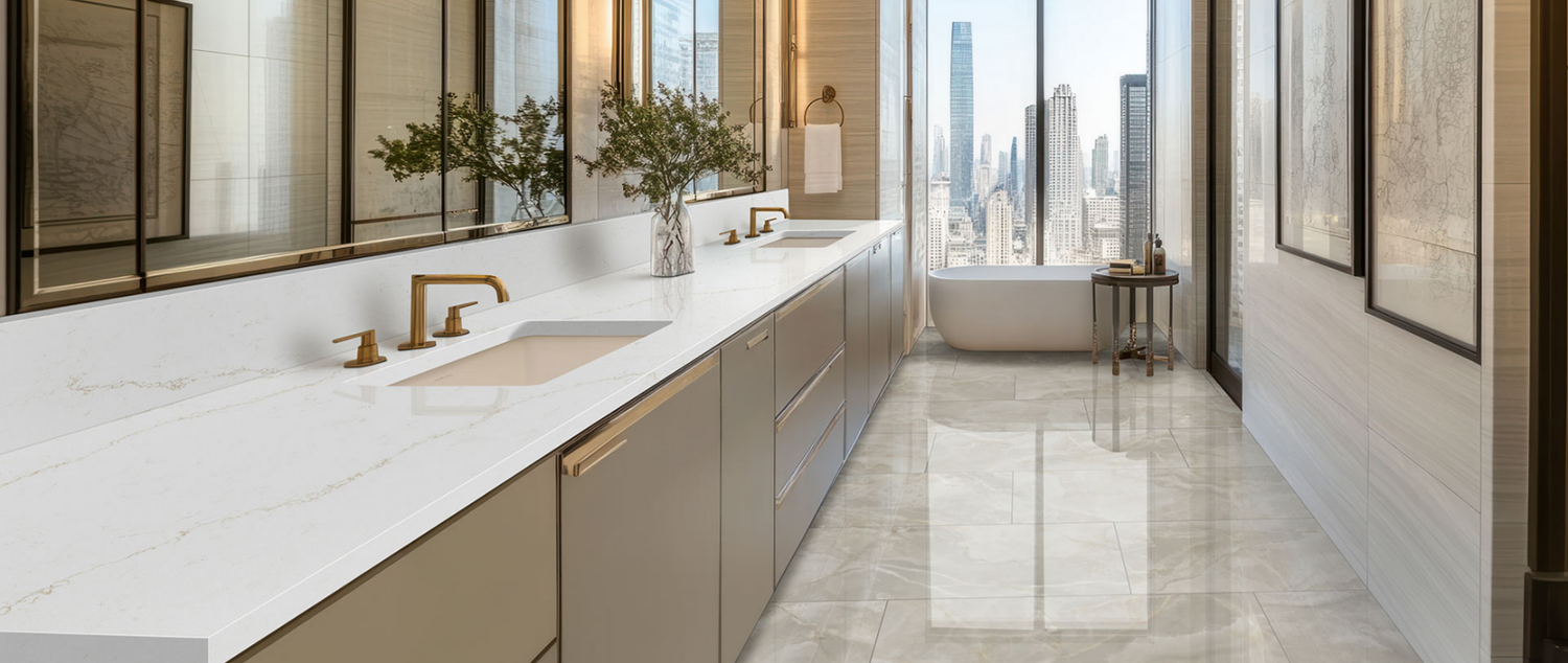 Calacatta Rusta surface and installation reference