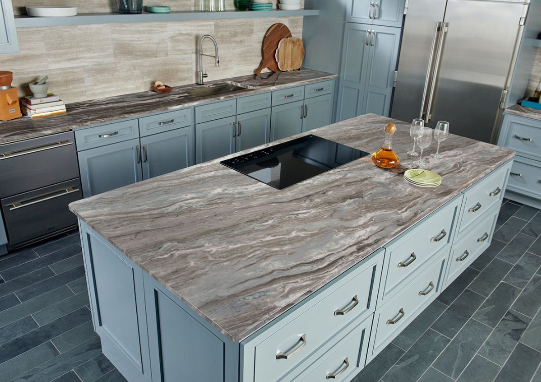 Fantasy Brown installed countertop reference