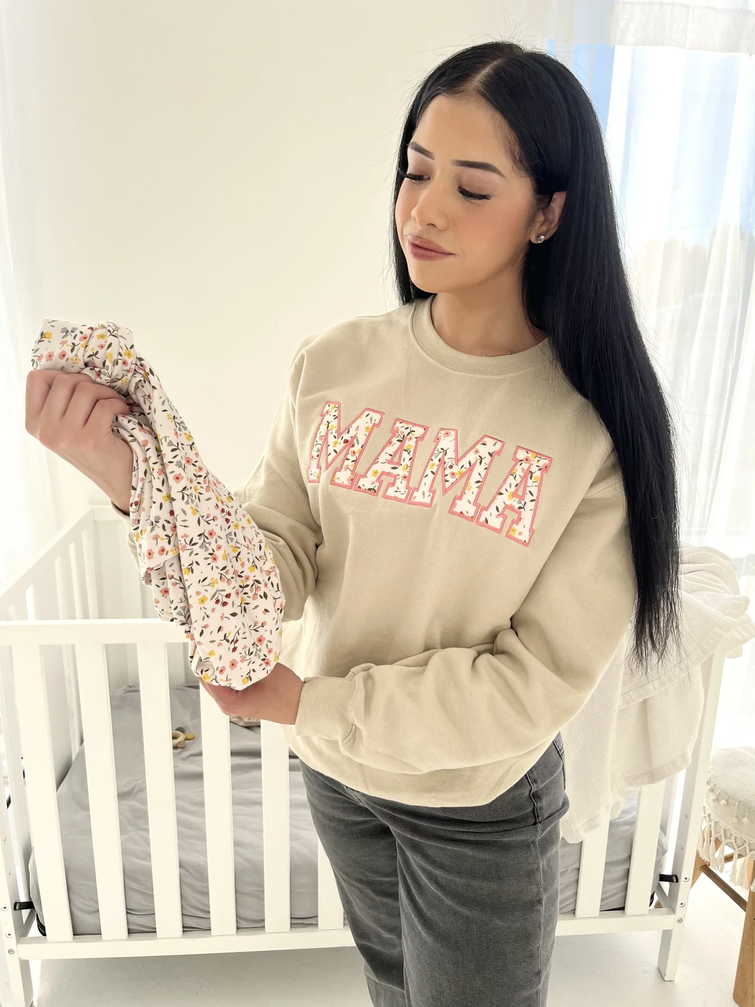 MAMA SWEATSHIRT WITH BABY CLOTHES — Shop Simply Delilah