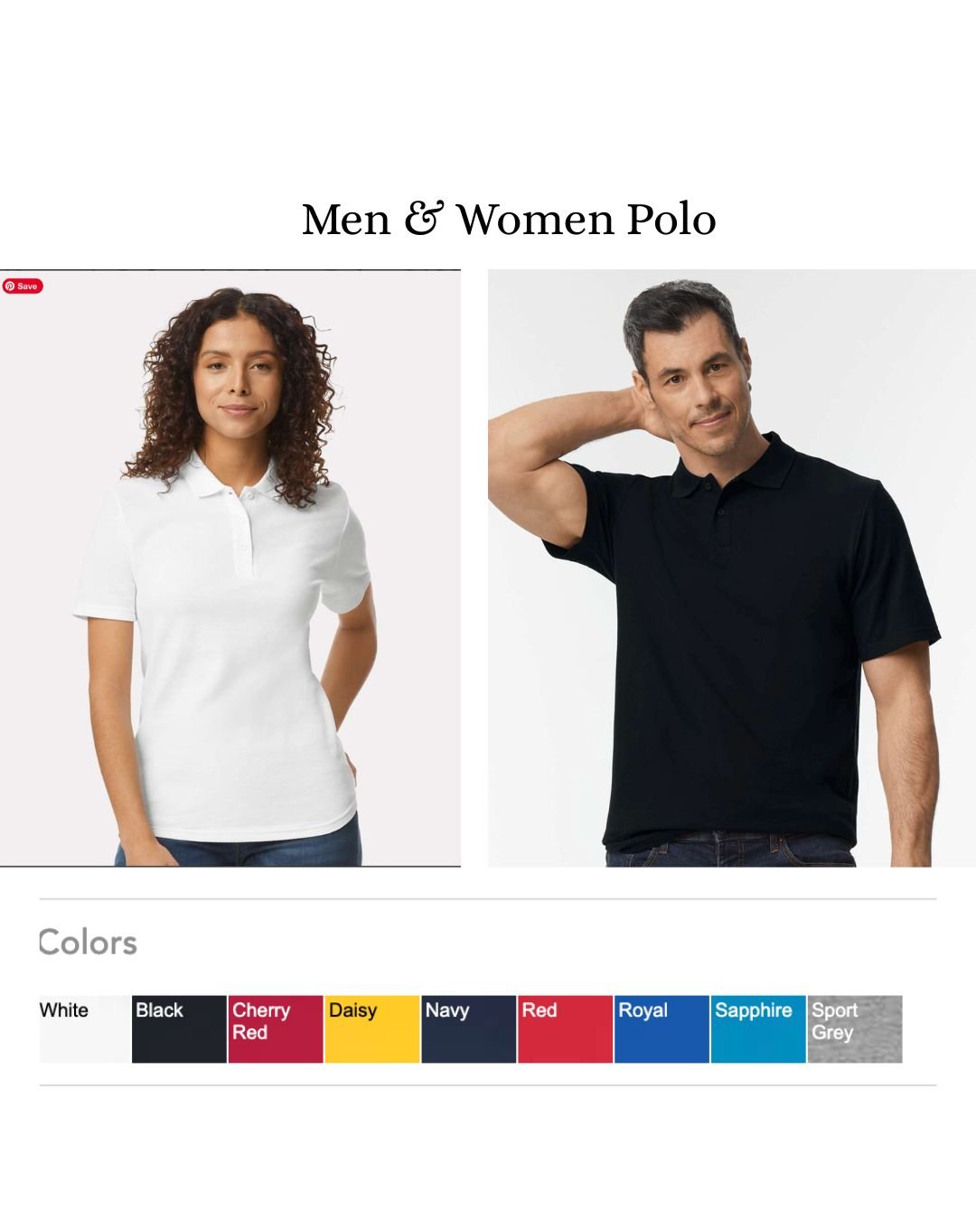 Men & Womens Polo's