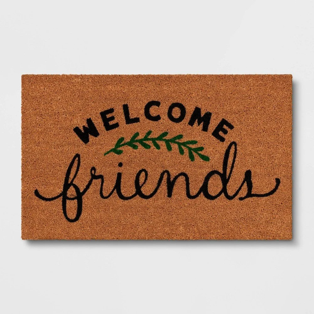 'Welcome Friends' Door Mat