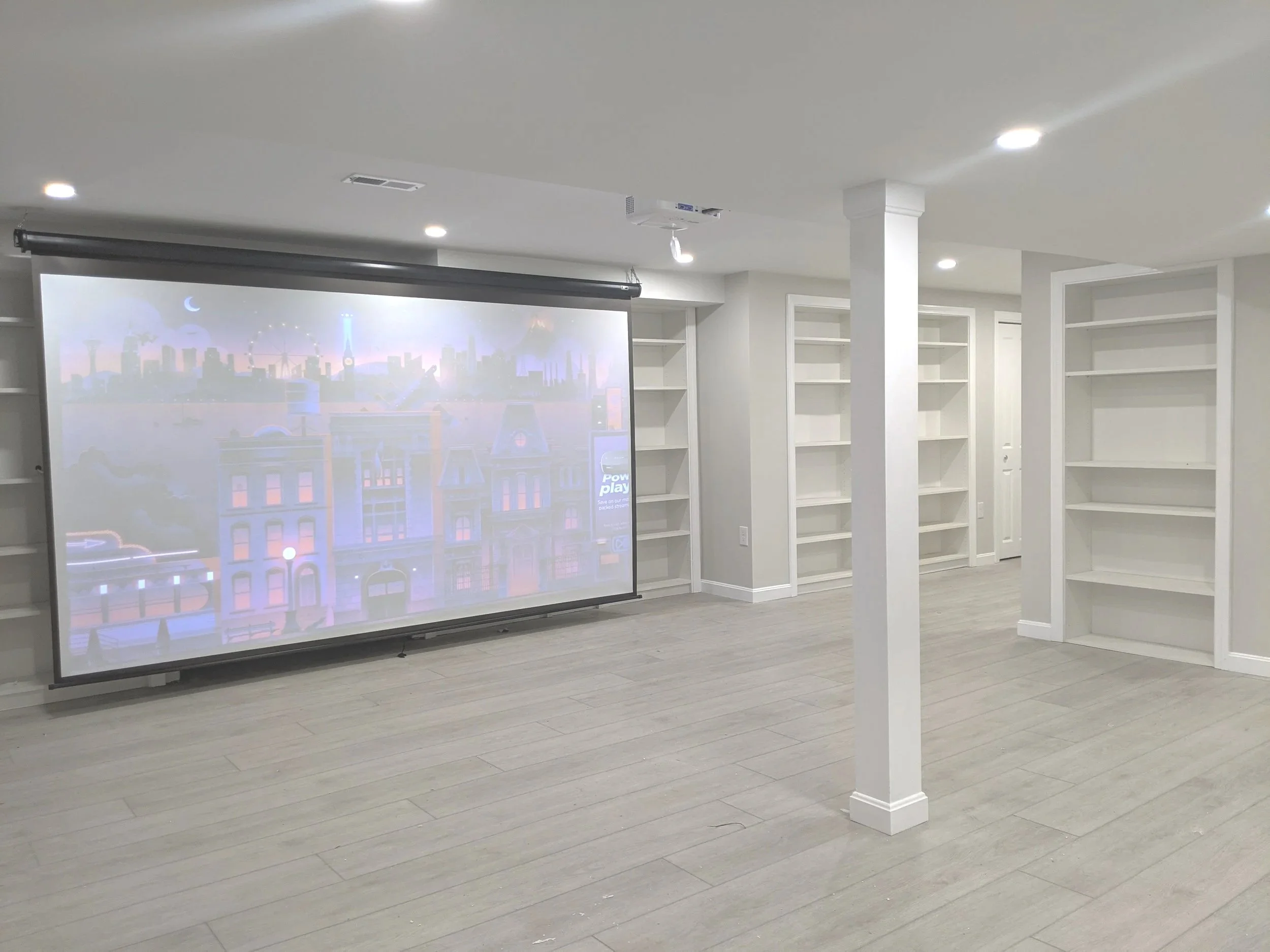 Finished basement remodel in Lexington, MA by FiveTen Construction & Design