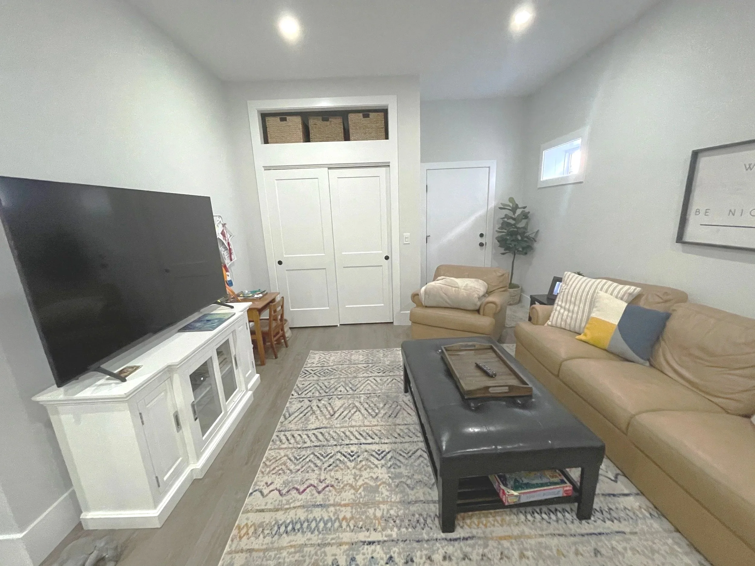 Finished basement remodel in Medford, MA by FiveTen Construction & Design