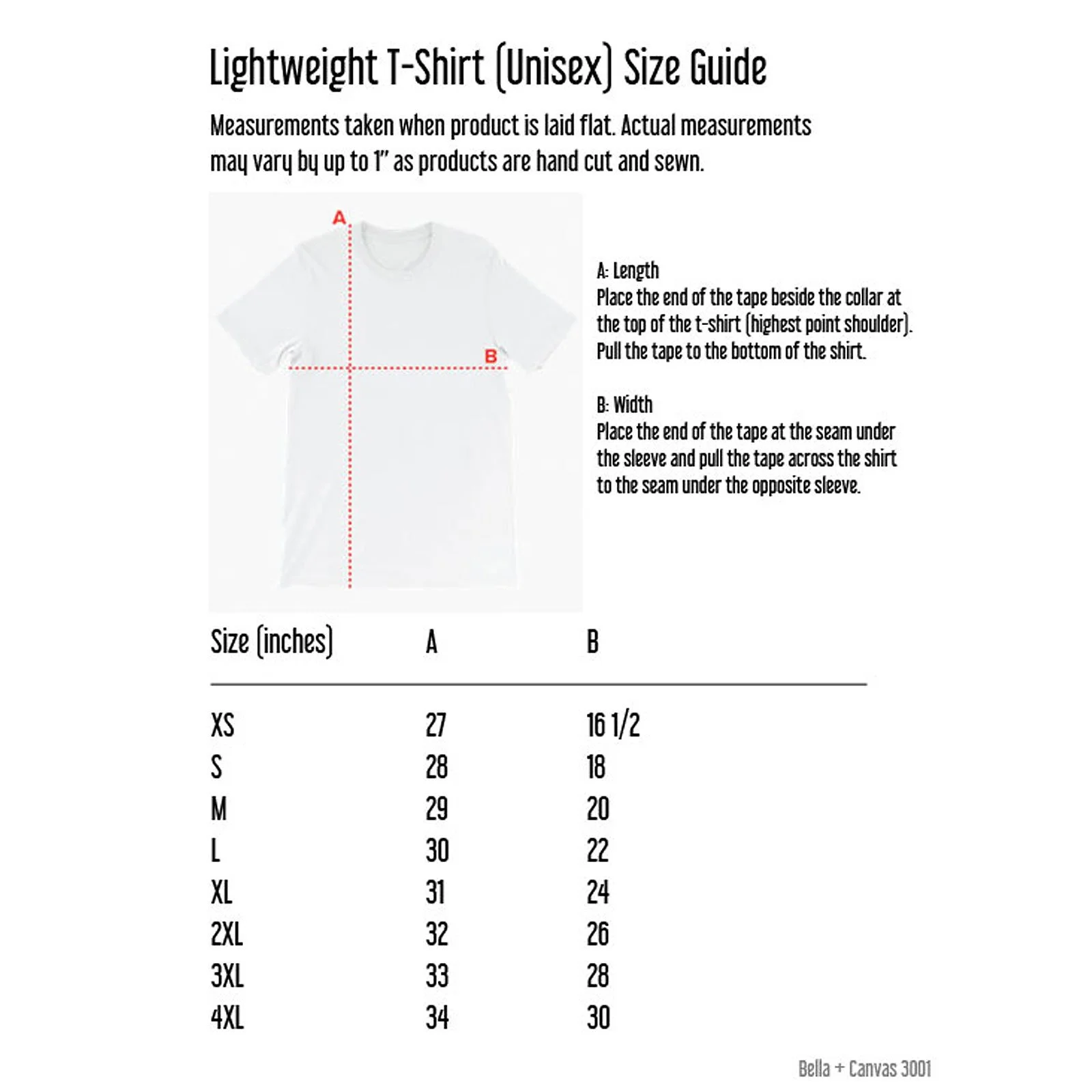 Rope Drop Apparel, Parental Advisory T-Shirt Size Guide.
