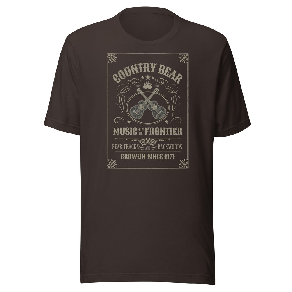 Country Bear Music from the Frontier unisex t-shirt
