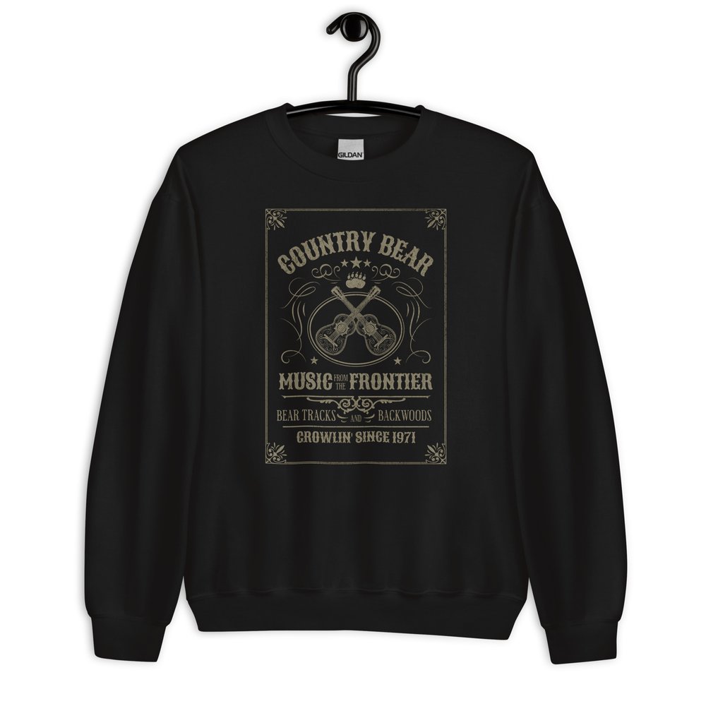 Country Bear Music from the Frontier cozy sweatshirt