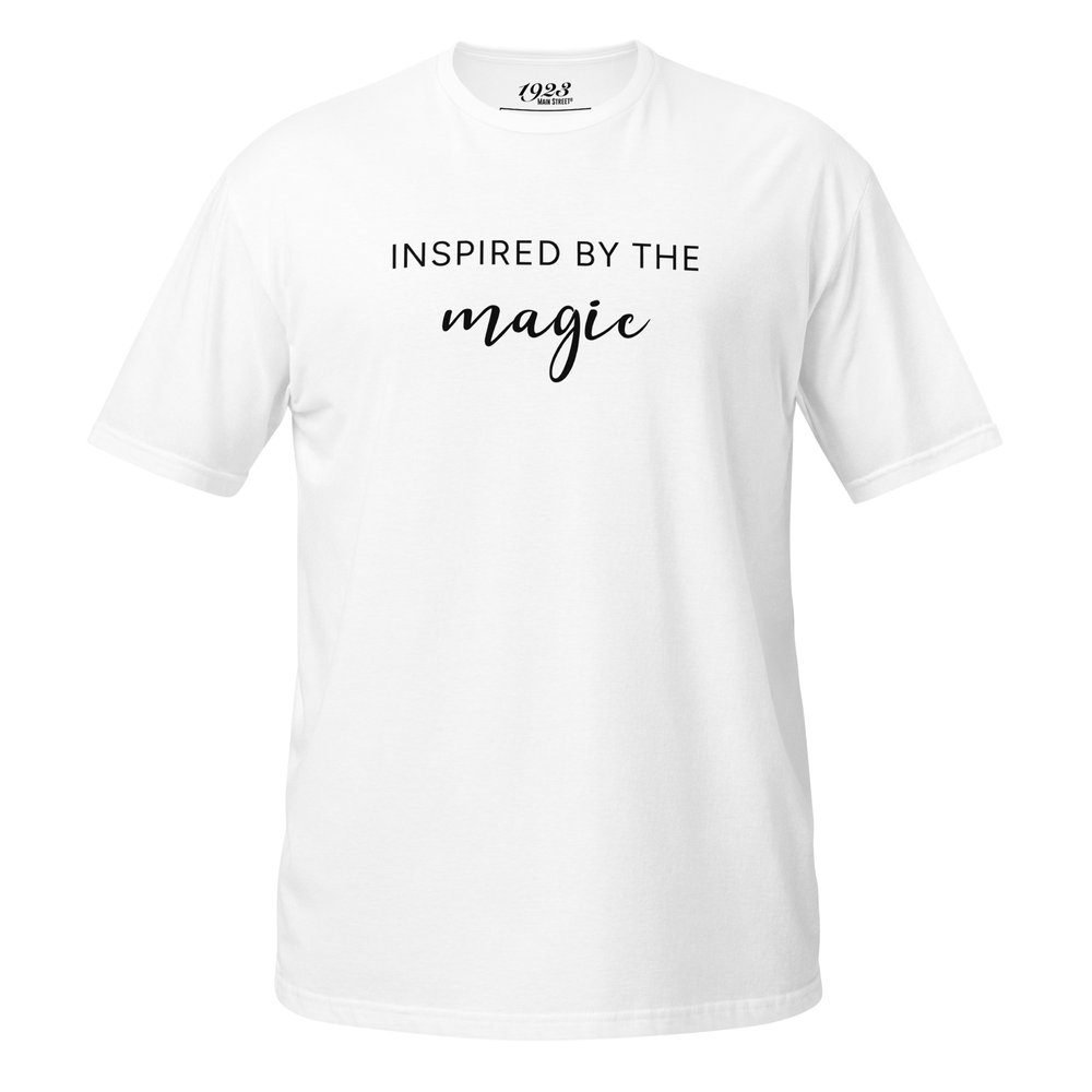 Inspired by the Magic, classic white t-shirt by 1923 Main Street.