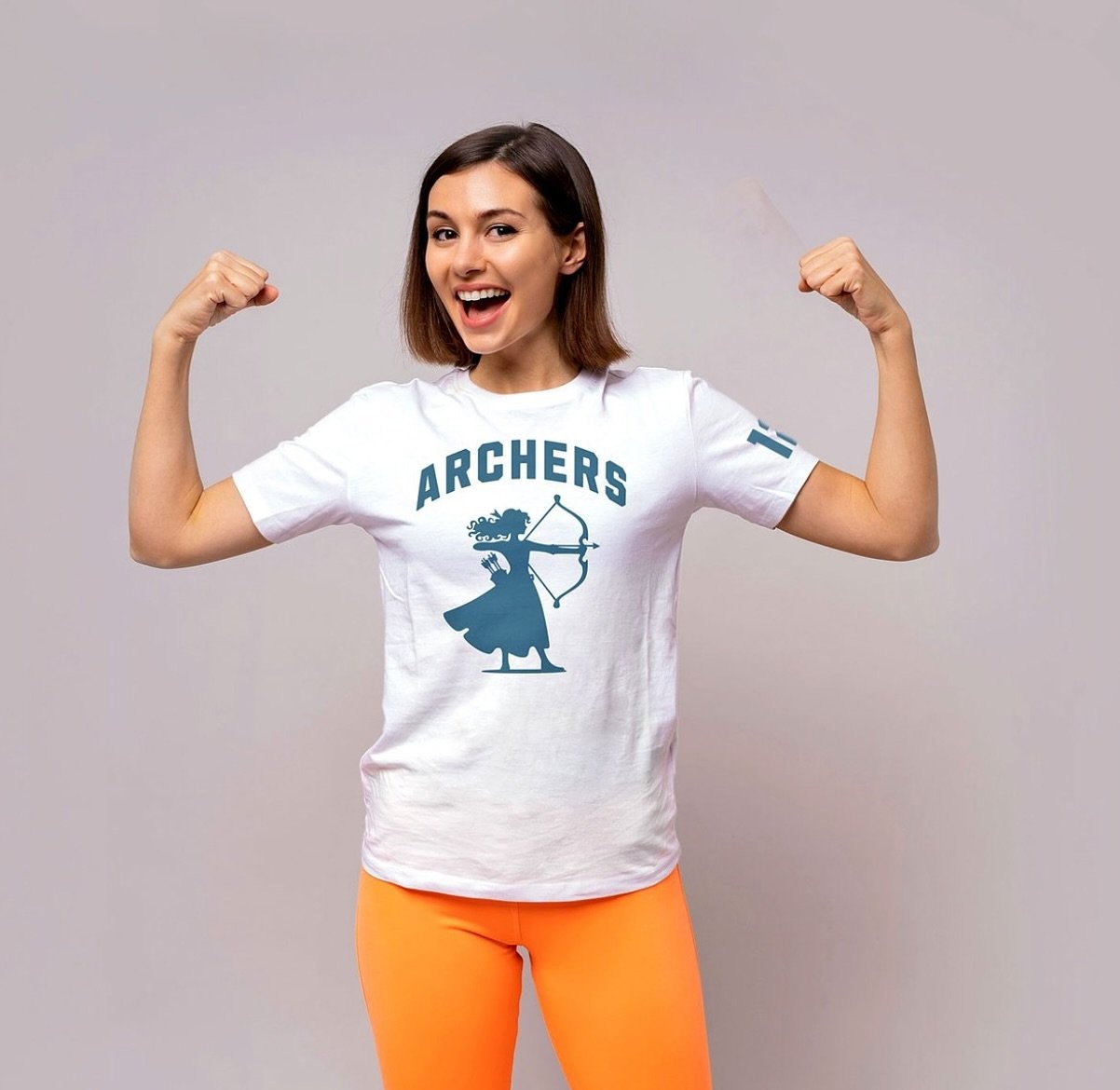 Step into a world where courage meets athleticism with our majestic Archers 12 t-shirt. Archers 12 celebrates Princess Merida. The #12 on the left arm is a nod to the year of release for Disney&rsquo;s classic animated version of the Brave (2012).

h