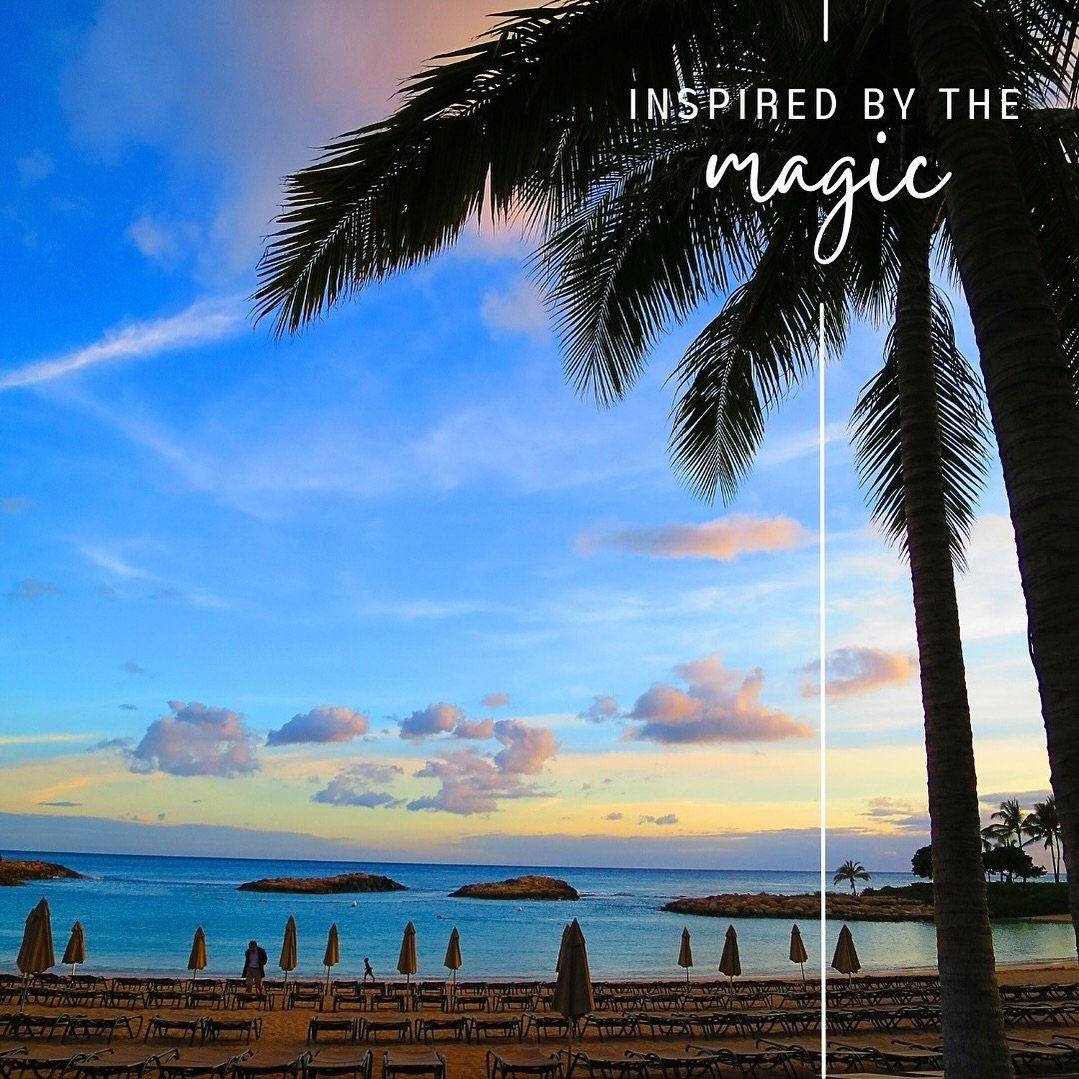 Inspired by the magic of sunset on the beach at Disney Aulani, Hawaii.

#hawaii #aulani #aulanidisneyresort #sunsetphotography #sunset #hawaiisunset #gohawaii #inspiredbythemagic