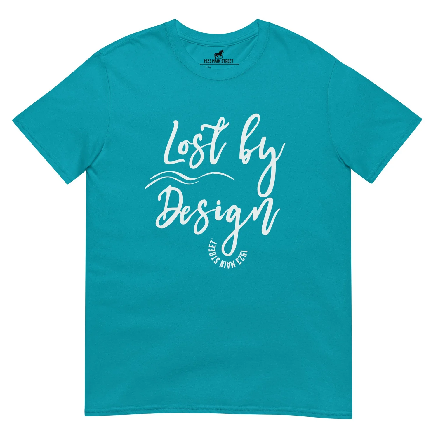 Lost by Design, Script T-Shirt — 1923 Main Street Apparel | Surf 