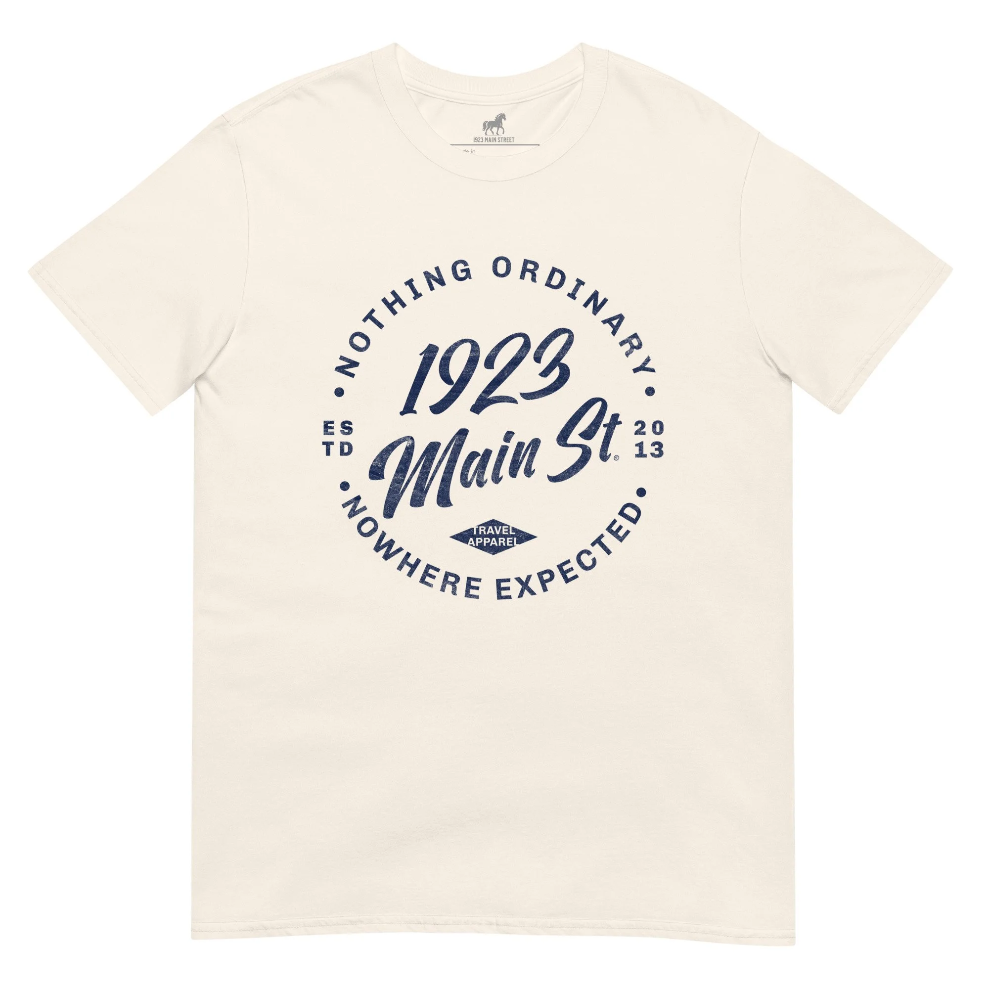 1923 Main Street Round Logo T-Shirt natural.