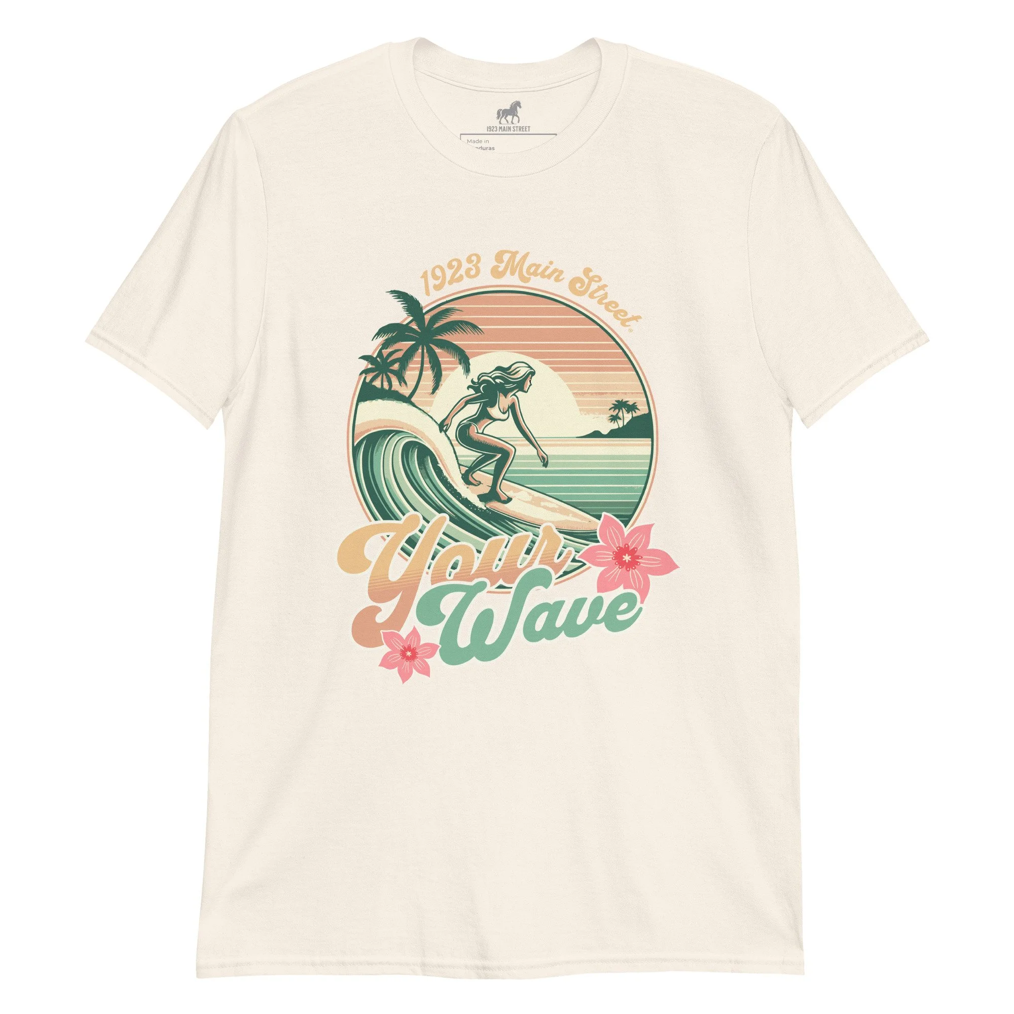 Your Wave, Surfer Girl T-Shirt natural white.