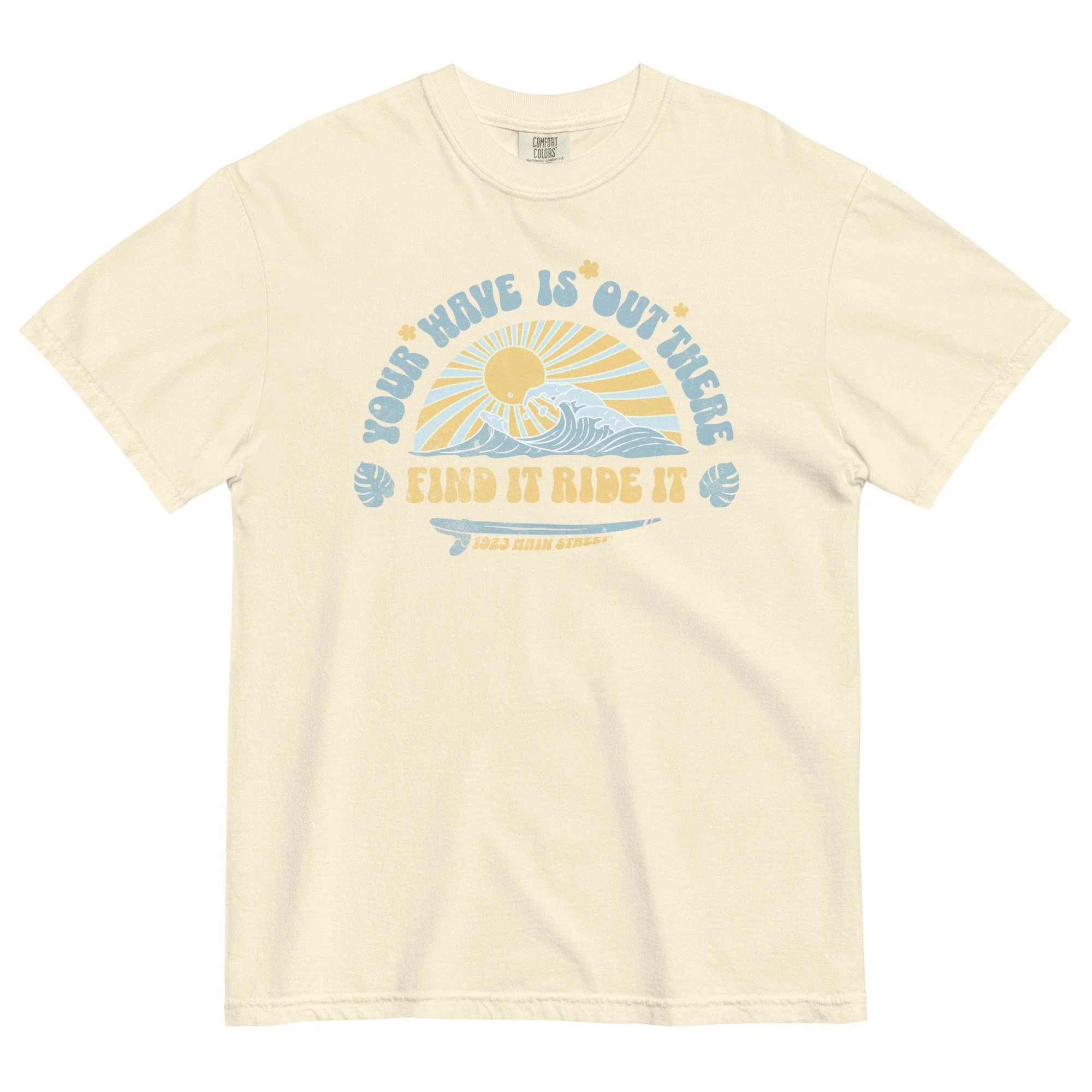Your Wave Groove Wave t-shirt ivory.