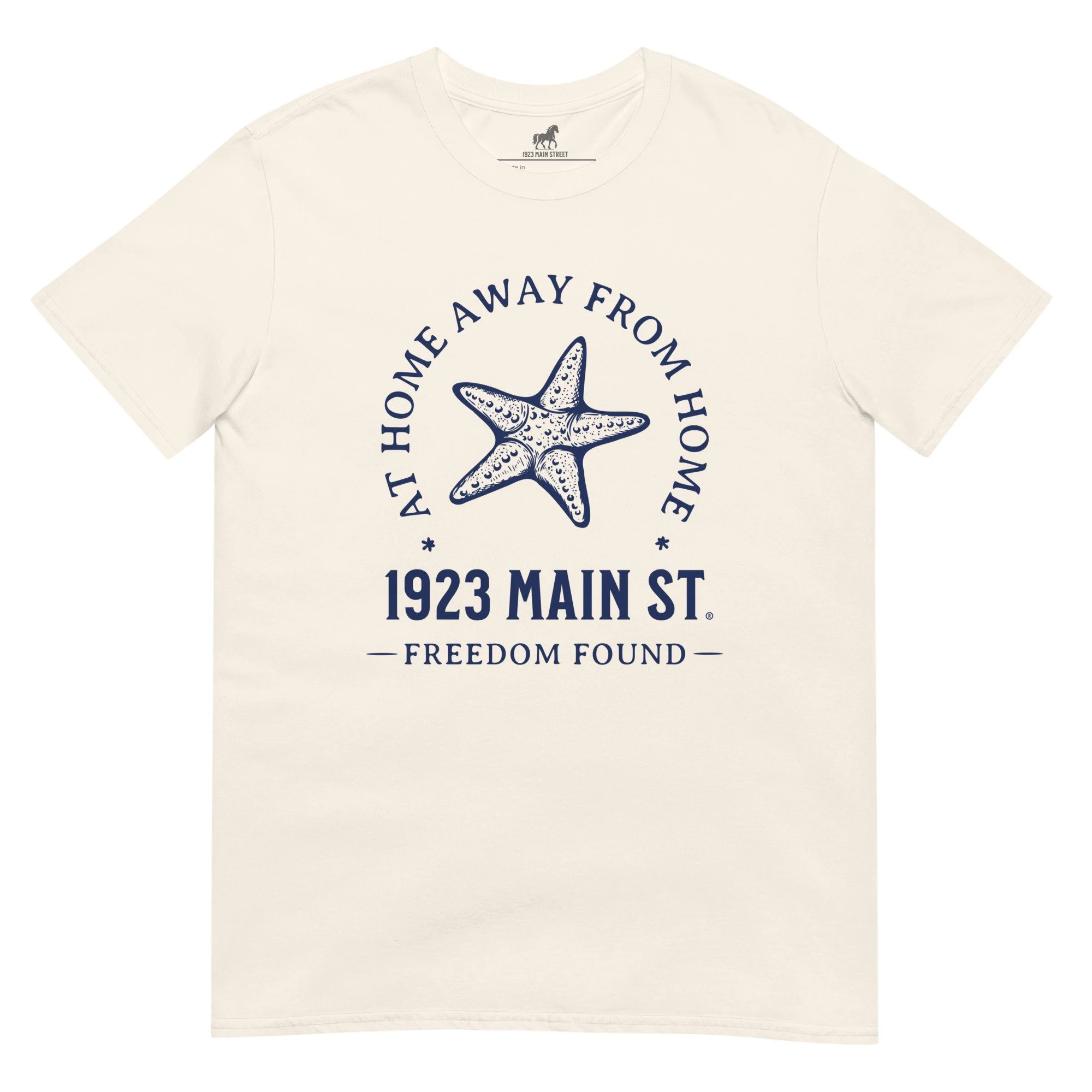 At Home Away from Home Starfish t-shirt natural.