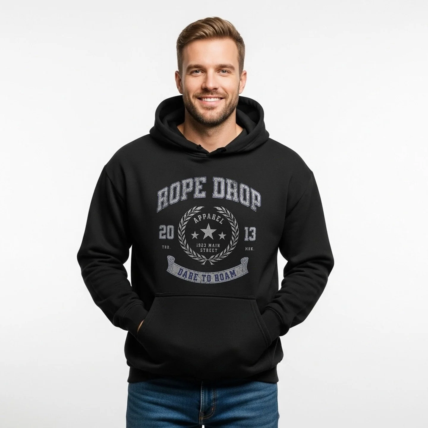 Hoodie season is almost here.

Hit the parks, campus or pumpkin patch in style with our classic 1923 Main Street&reg; Rope Drop Apparel Dare to Roam hoodie. Perfectly cozy for life as you make it.

https://www.1923mainstreet.com/shop/p/rope-drop-appa