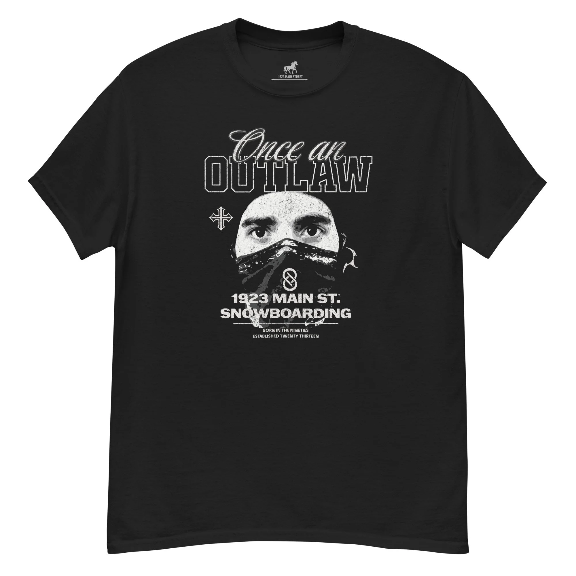 Once an Outlaw Mask Men's t-shirt black.