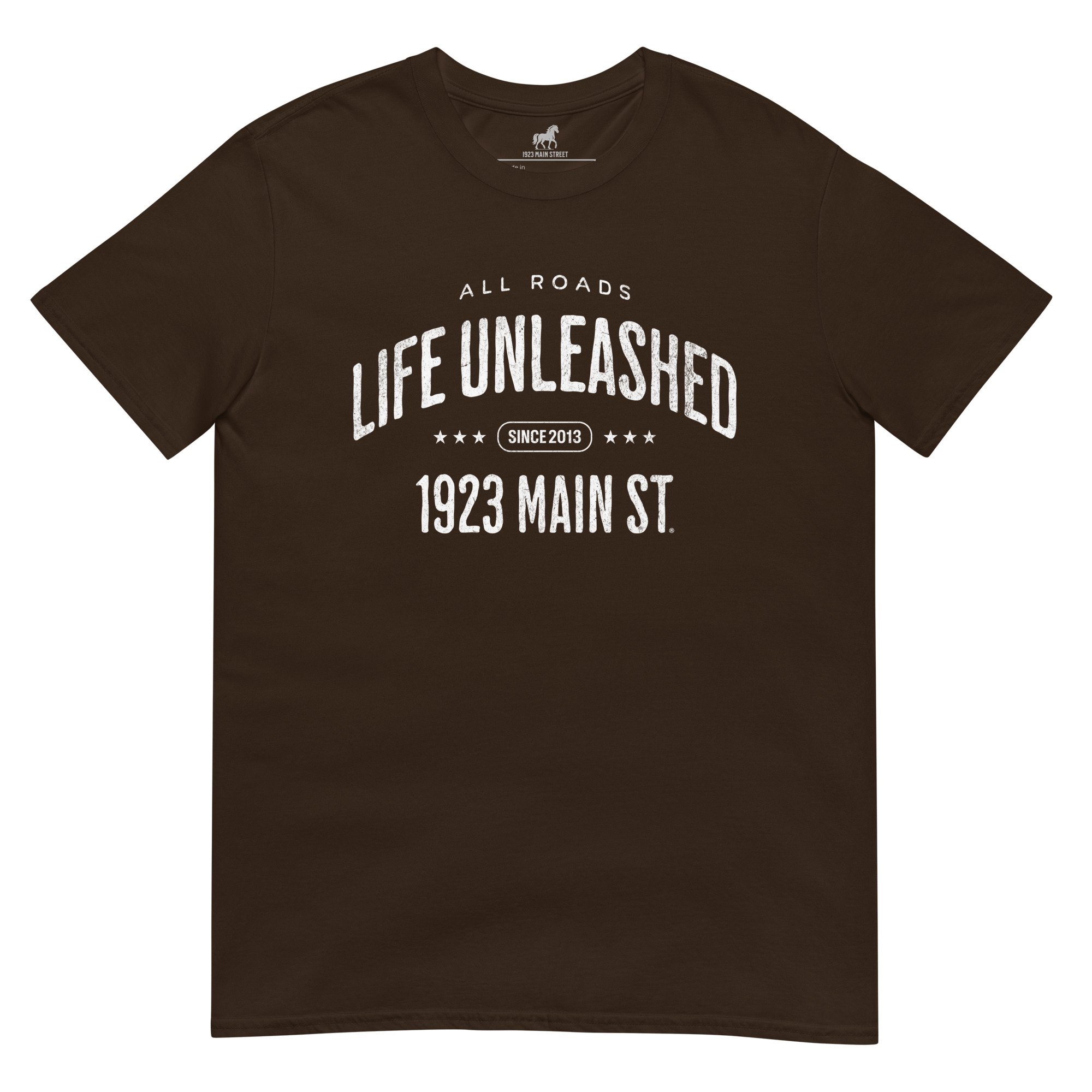 Life Unleashed Arch Skateboard hoodie dark chocolate.
