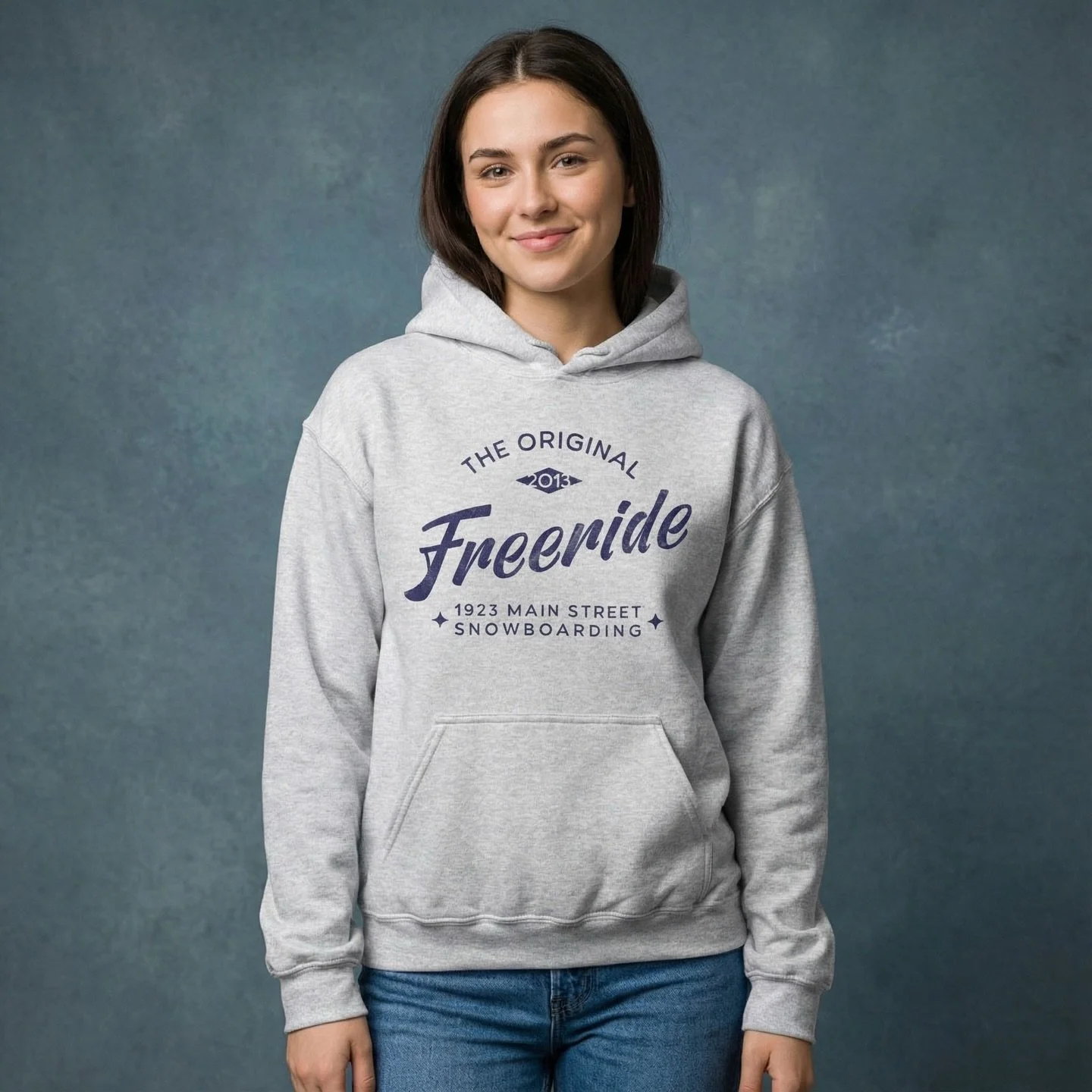 The 1923 Main Street&reg; Original Freeride Snowboarding hoodie,  the soft and comfy hoodie that pulls triple duty as an outer layer, a mid-layer and an everyday hoodie any time you want (shown here in Ash). 

https://www.1923mainstreet.com/shop/p/or