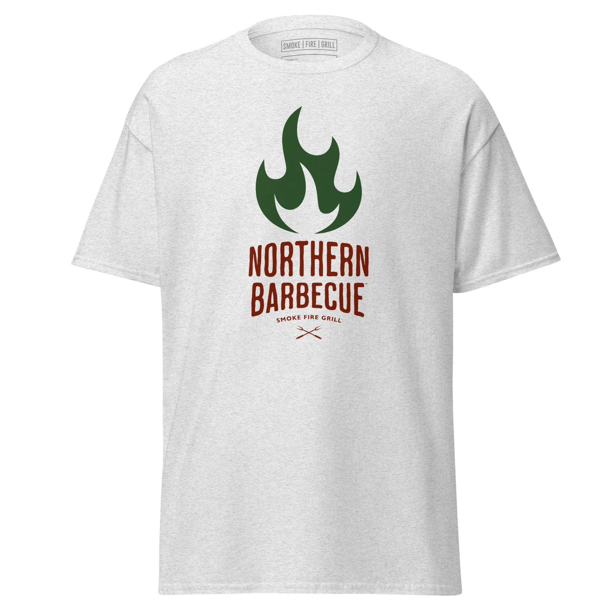 Northern Barbecue Flame t-shirt ash.