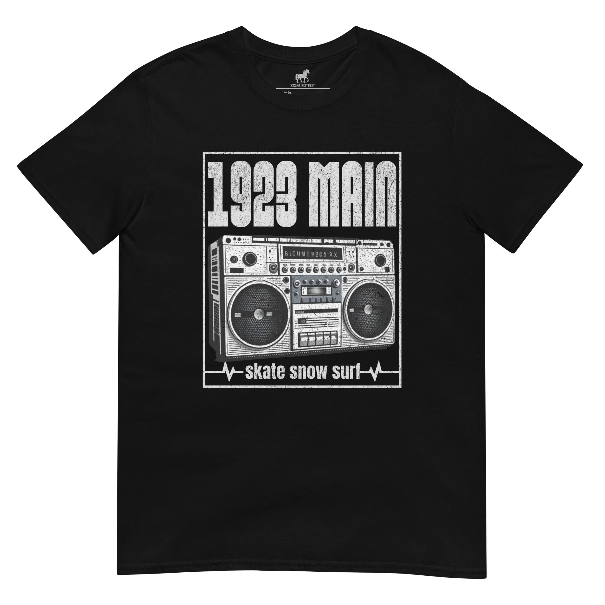 1923 MAIN Boom Box tee black.