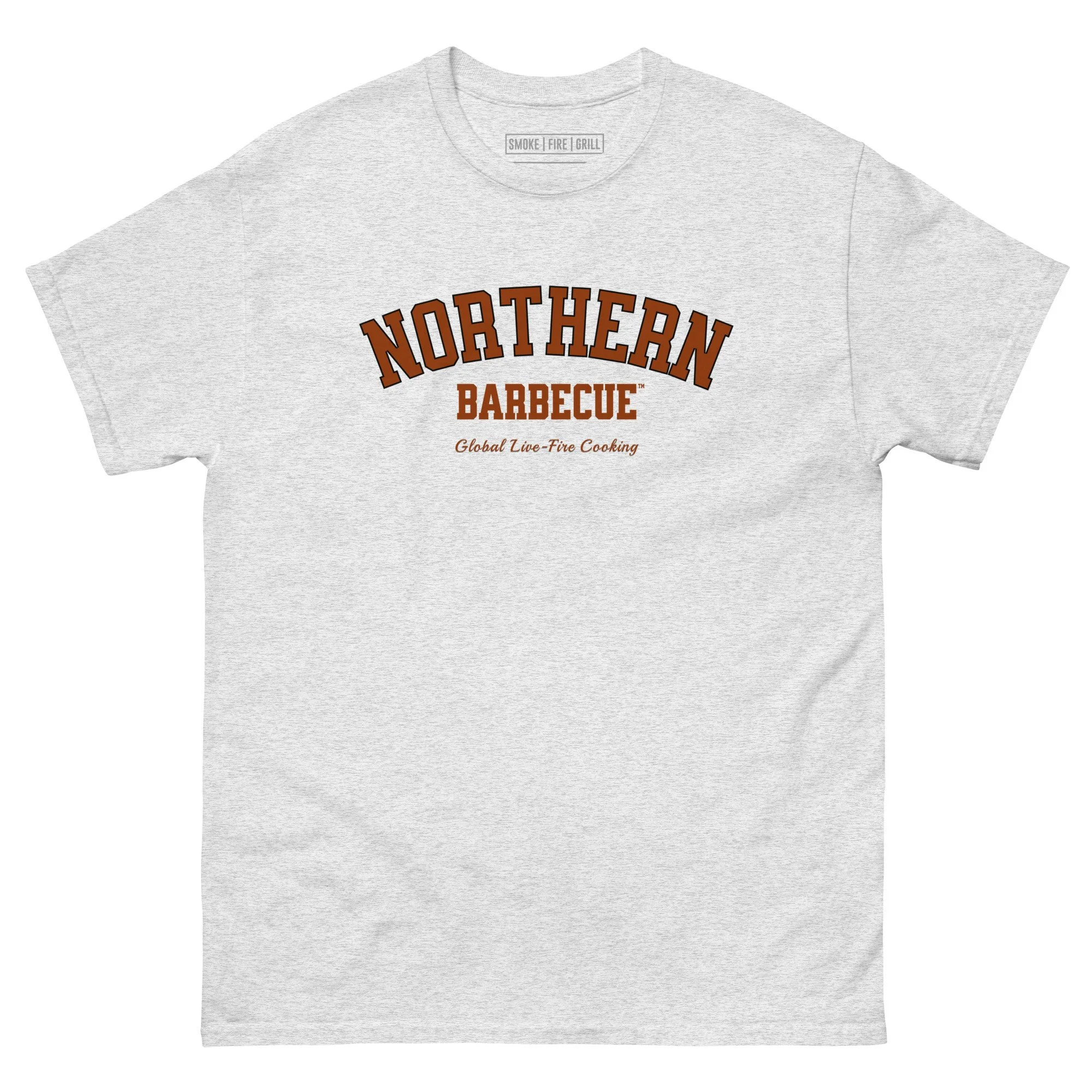 Northern Barbecue Varsity t-shirt ash.
