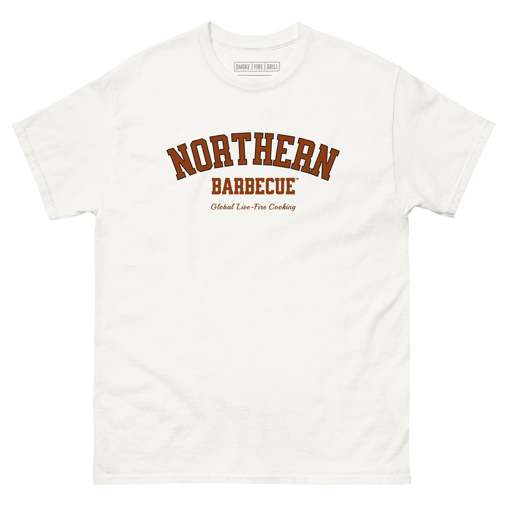 Northern Barbecue Varsity t-shirt white.