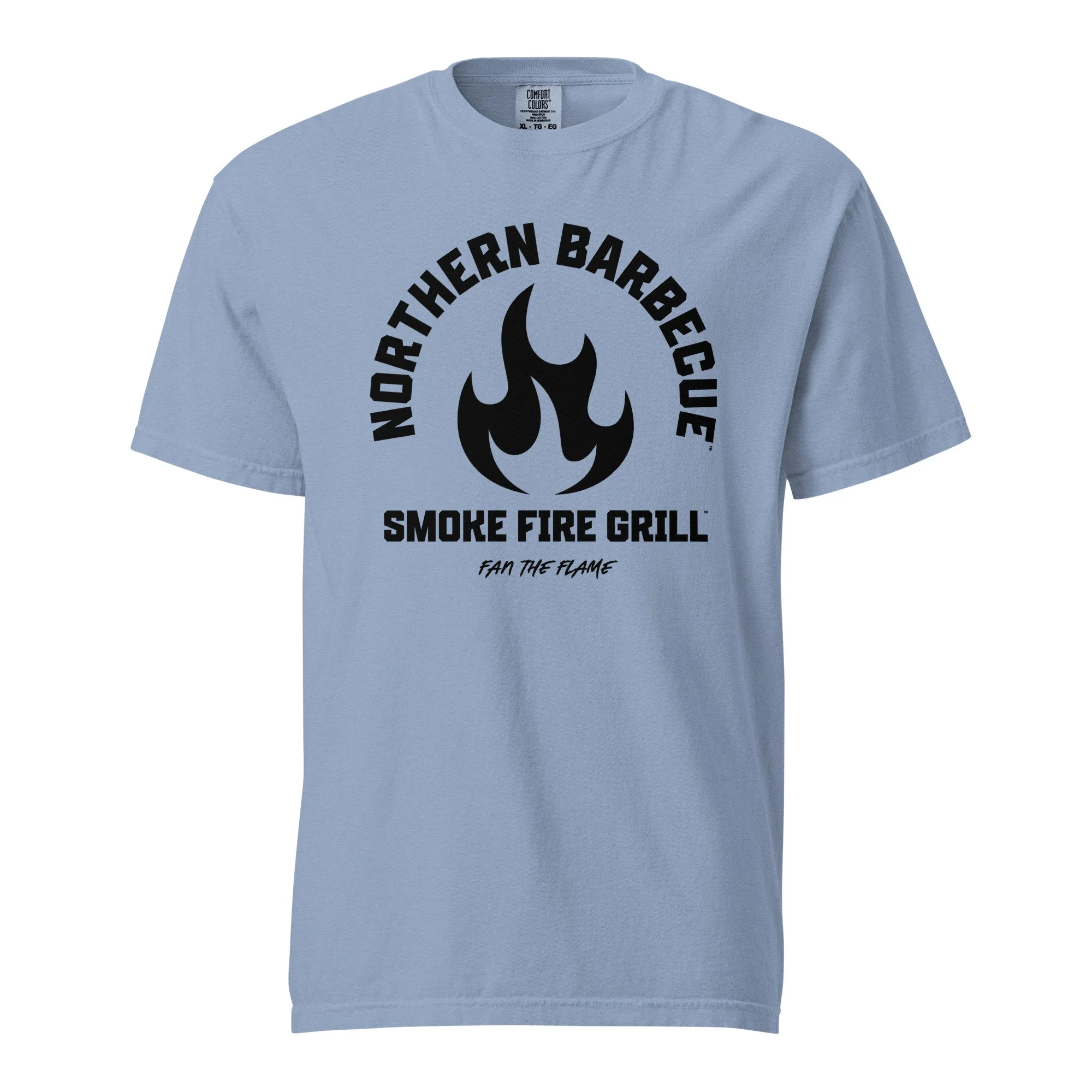 Northern Barbecue™ Semi Flame T-Shirt washed denim.