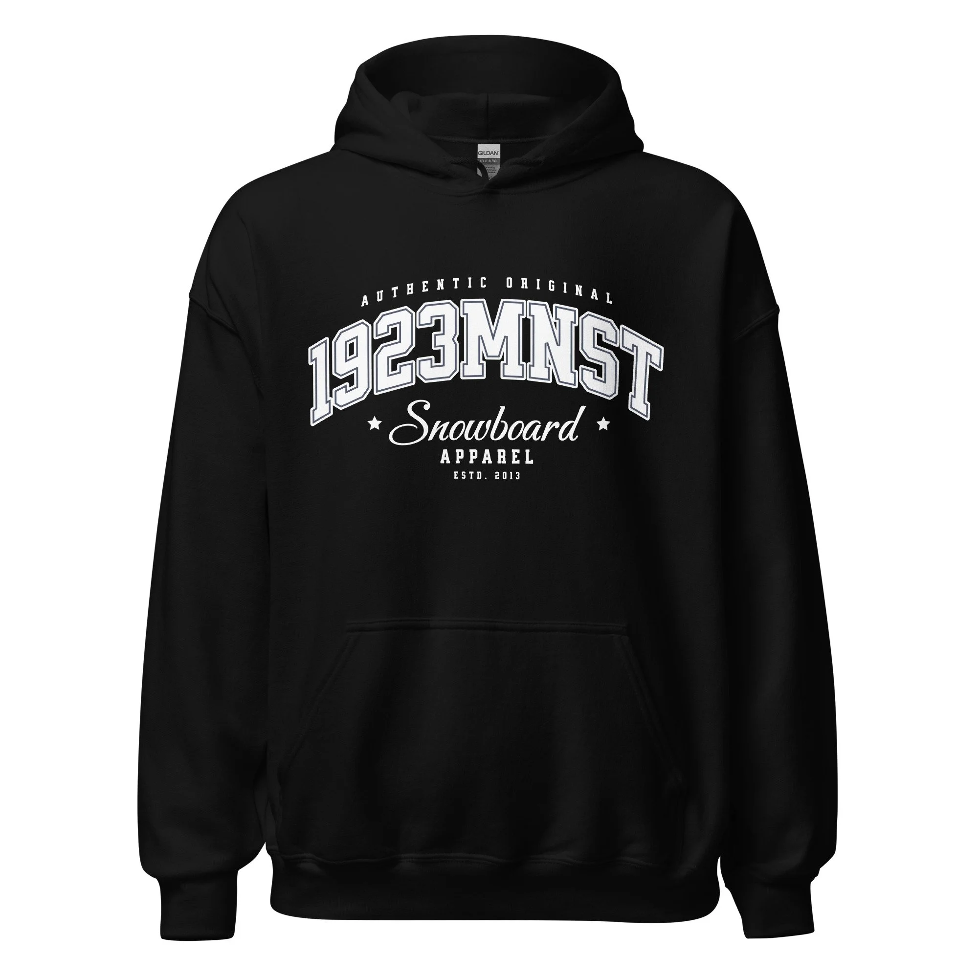 1923 Main Street Varsity Arch Snowboard Hoodie black.