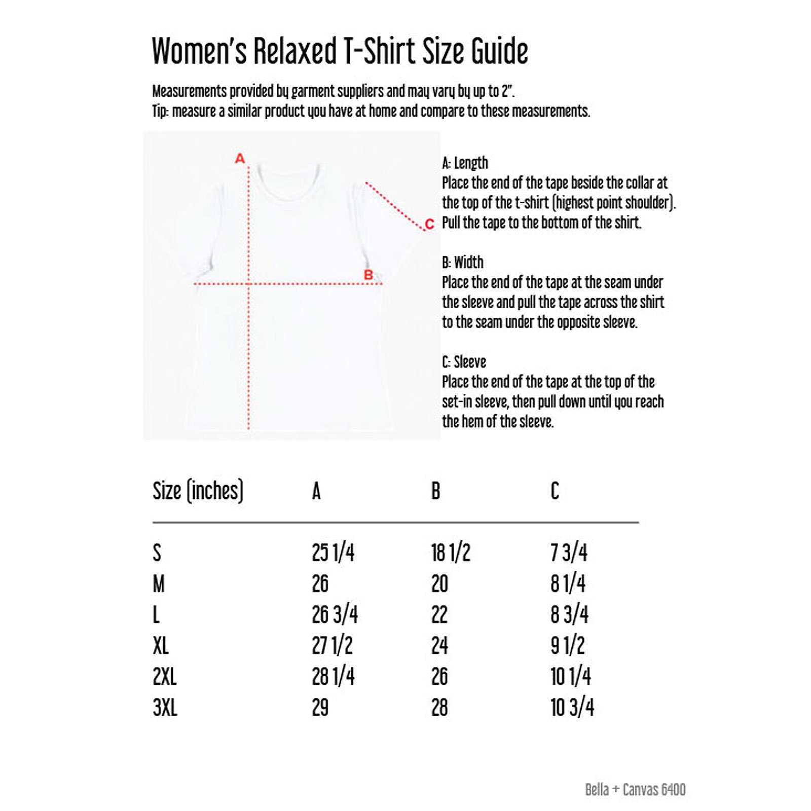 Mustang Power and Grace women's surfing t-shirt size guide.