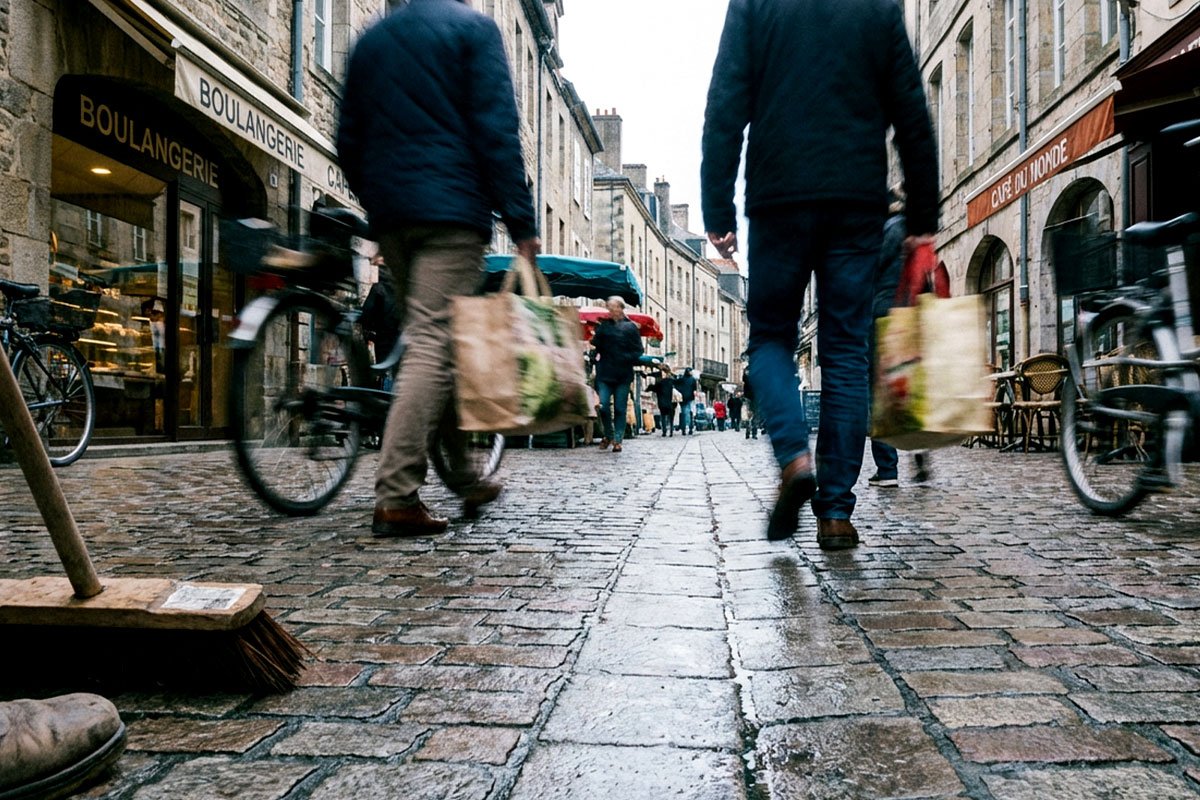 Street scene photo in France.