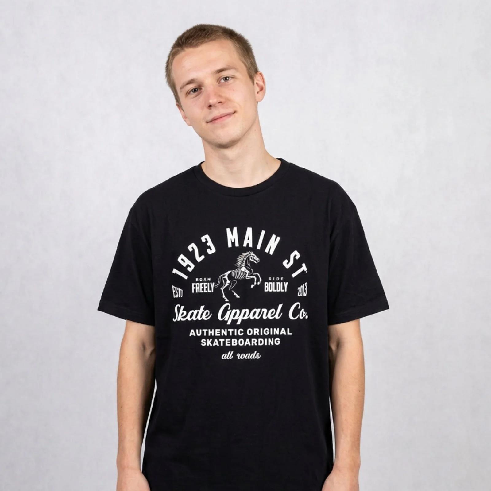 Night Rider Skate Apparel Tee in Black