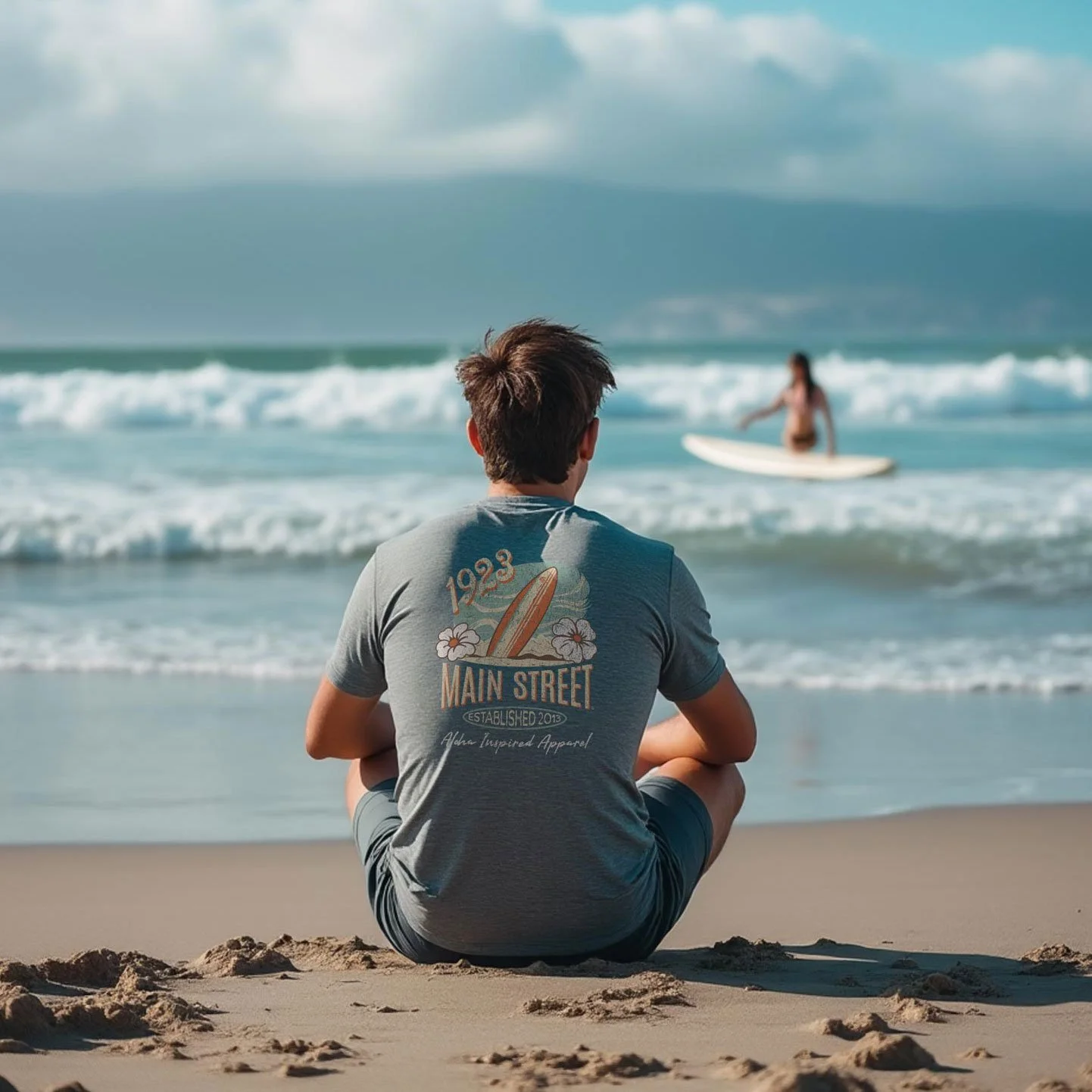 1923 Main Street Aloha Inspired Surfing T-Shirt.