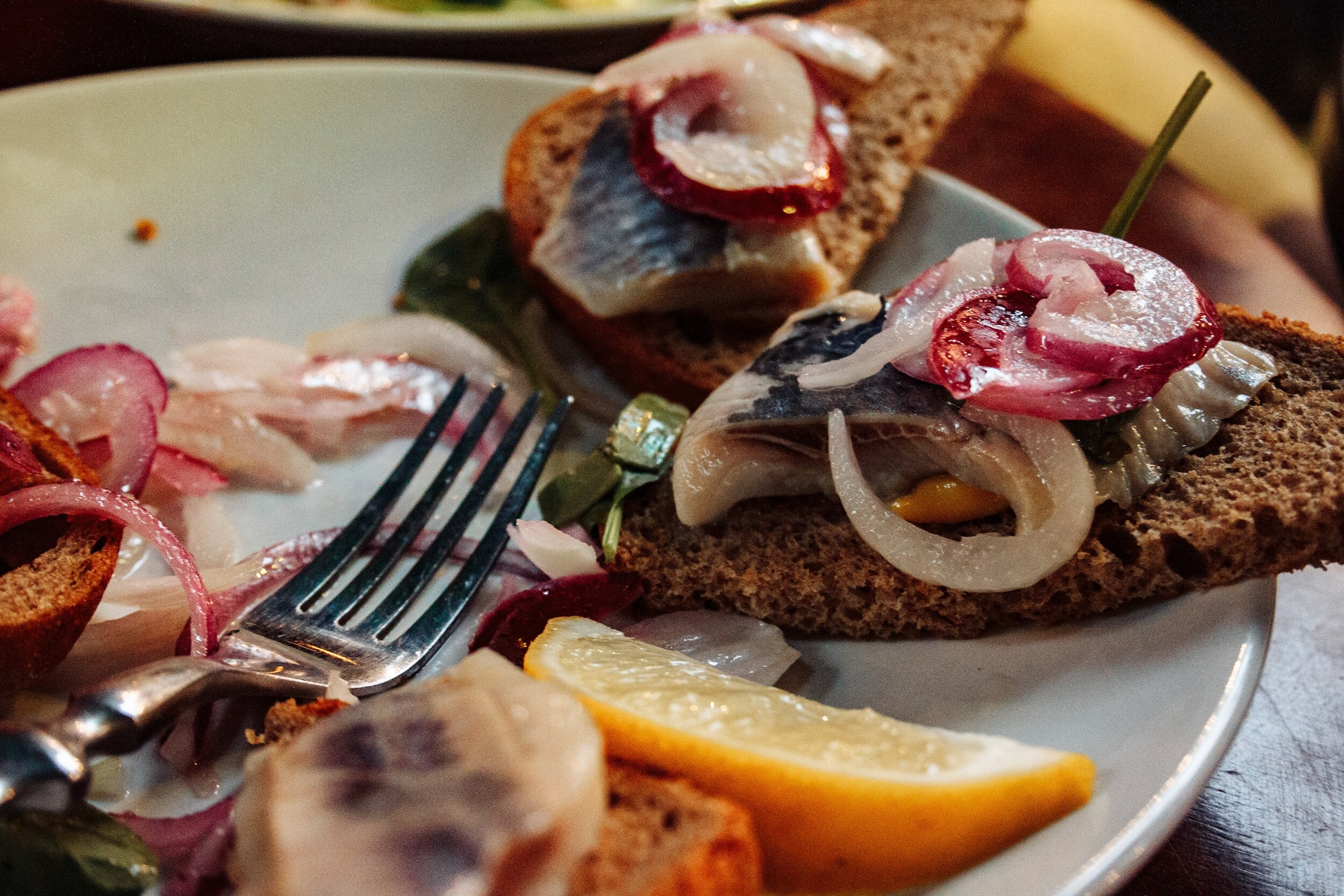Herring with aquavit