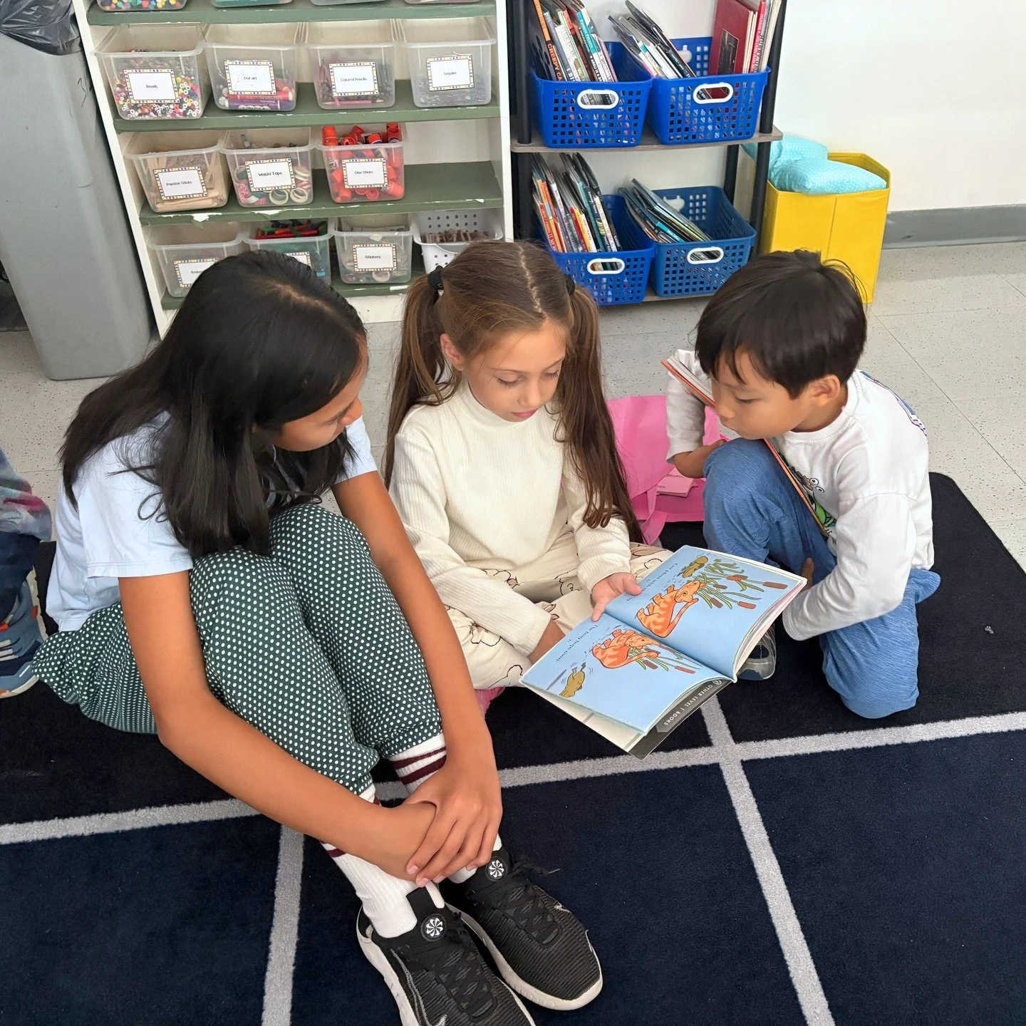 Spotted on the Boulevard: First and Fifth Grade Buddies!
As a continuation of the Kindergarten and Fourth Grade Reading Buddies Program, our first and fifth graders were excited to read with their buddies again this year! The Reading Buddies Program