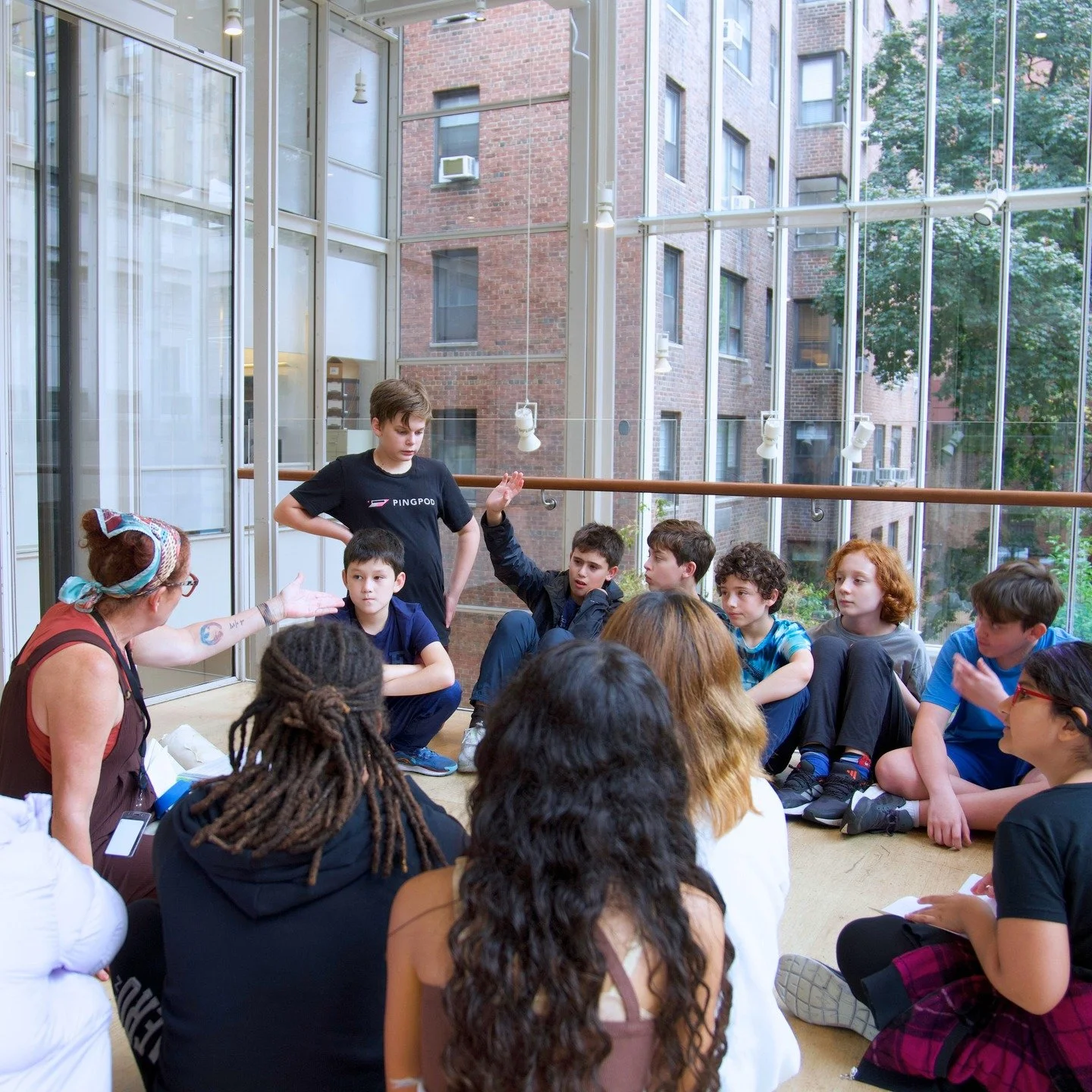 Spotted off the Boulevard: Seventh Grade Students at @themorganlibrary 
Our students saw the library’s renowned collection of medieval and Renaissance illuminated manuscripts – the kick-off to their year-long participation in the Morgan