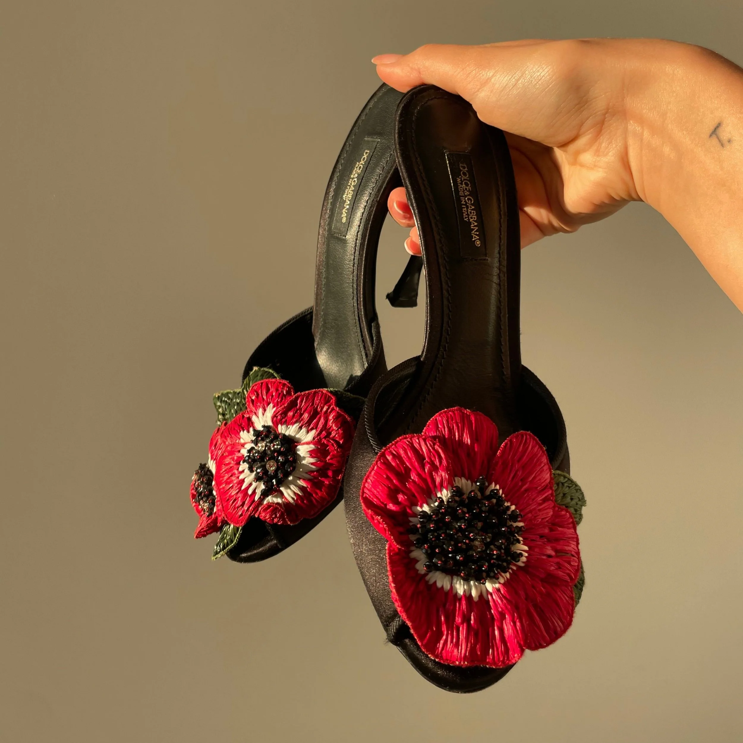 Dolce&Gabbana Slipper flower, 36 EU