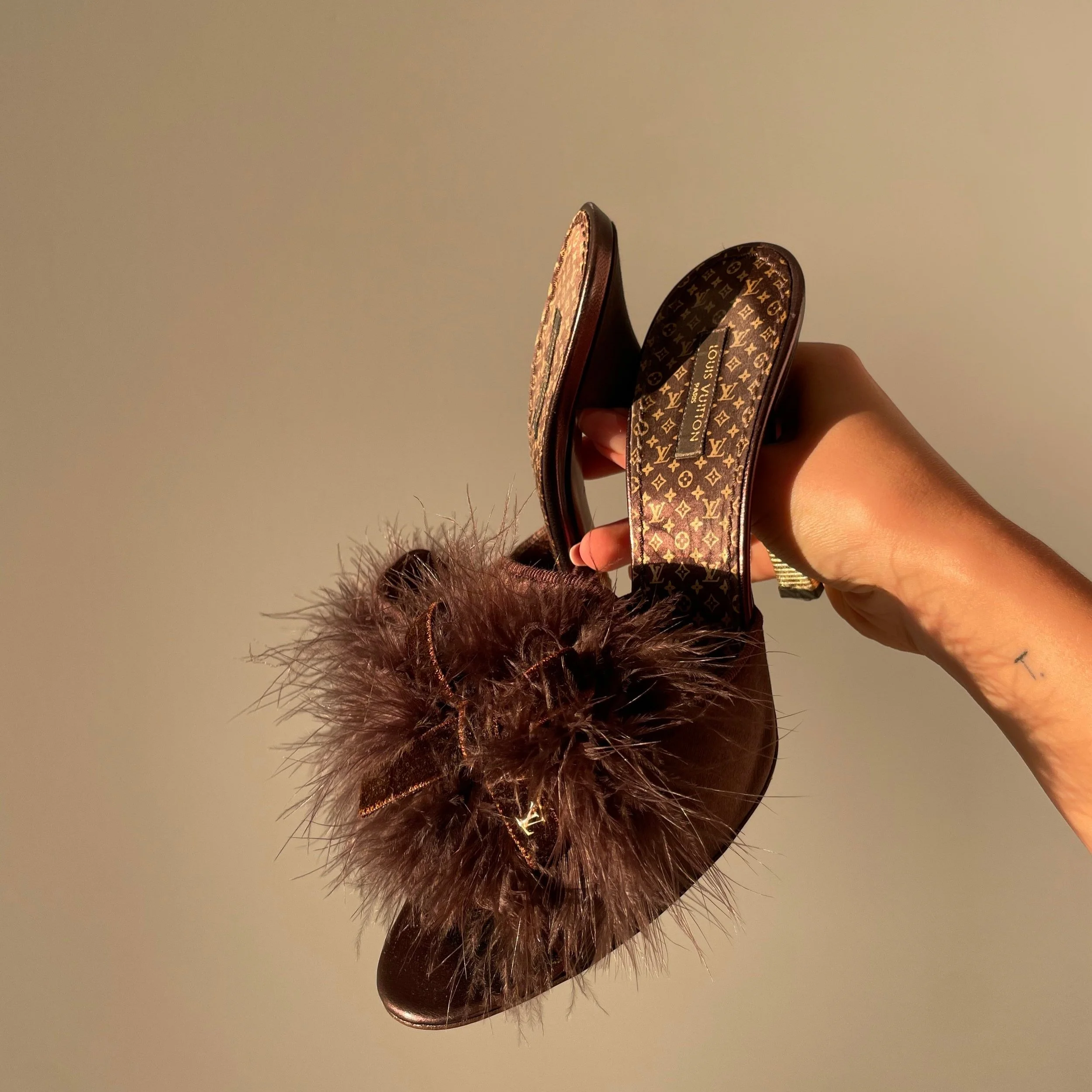 Louis Vuitton Slipper brown, 39 EU