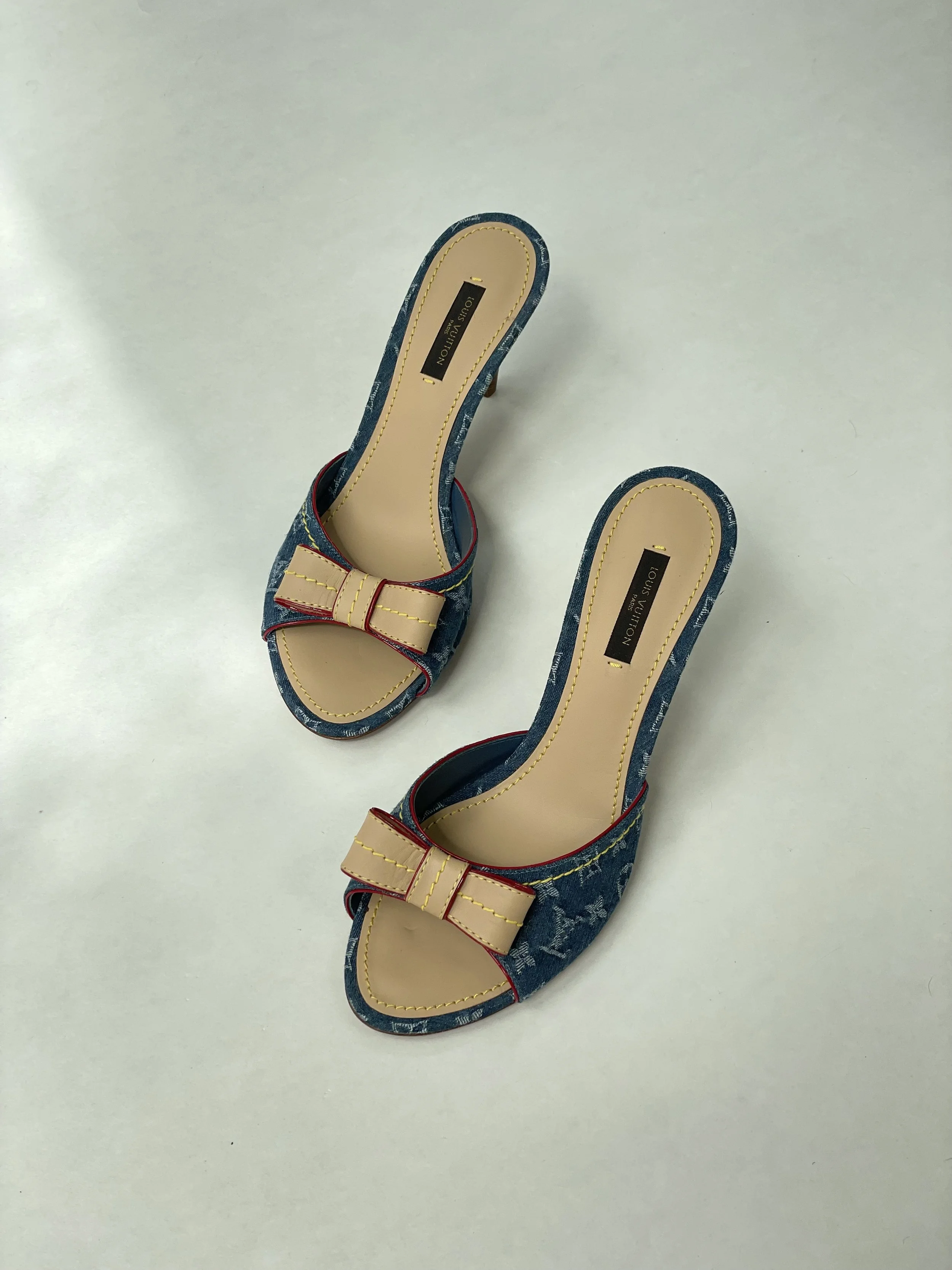 Louis Vuitton Slipper denim, 38.5 EU