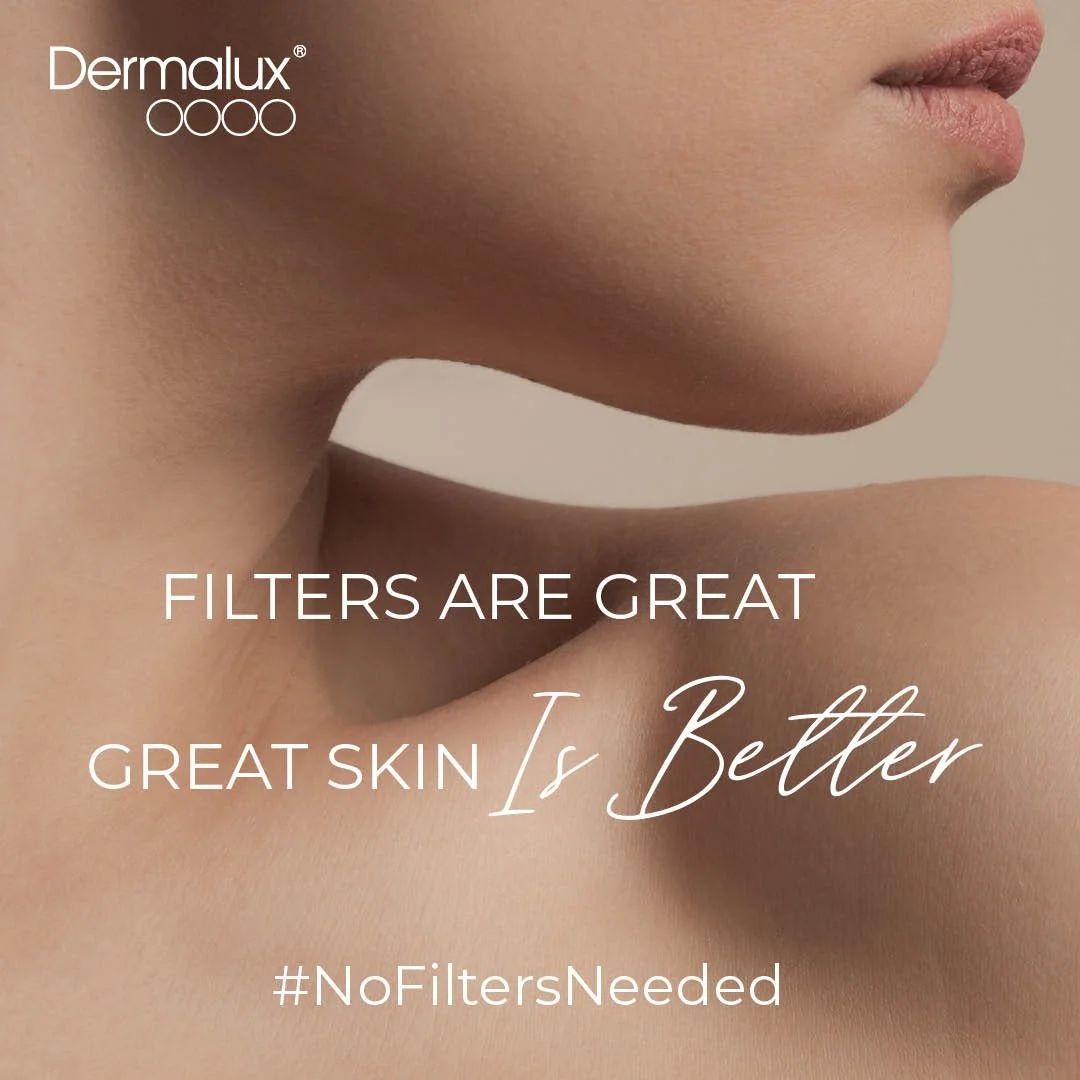 ✨ Filters are great&hellip; but great skin is better ✨

Dermalux Flex MD LED works at a cellular level to:

💡 Clear breakouts
💡 Boost collagen
💡 Calm redness
💡 Restore glow

✨BECAUSE HEALTHY SKIN WILL ALWAYS BE IN! ✨
#DermaluxFlexMD #SkinGoals #H