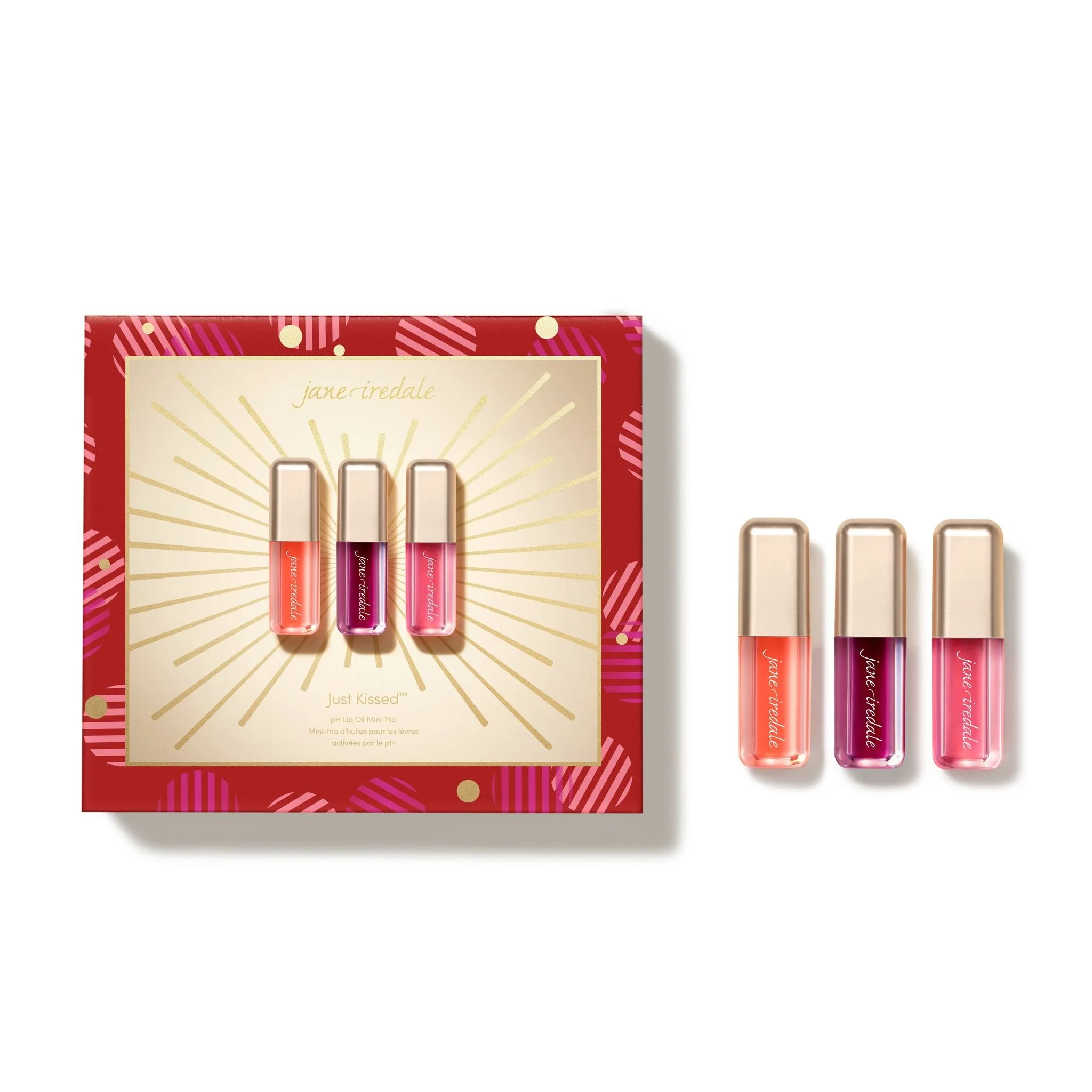 🎄🎄🎄Golly! I haven't even had time to get the Christmas Tree out yet!🎄🎄🎄

💋💋💋 The Festive Jane Iredale Gift Sets have arrived and I'm so excited to share with you the brand new "JUST KISSED"  pH Lip oil Mini Trios❣️💋💋💋

❣️The sel