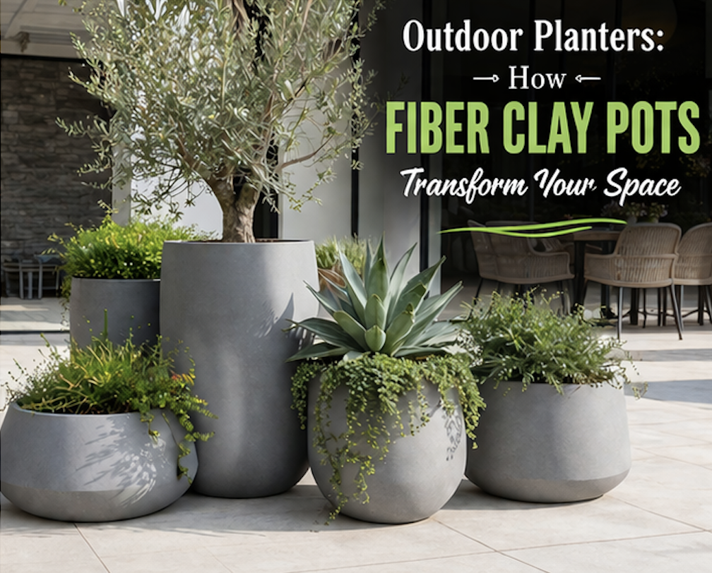 Outdoor Planters: How Fiber Clay Pots Transform Your Space