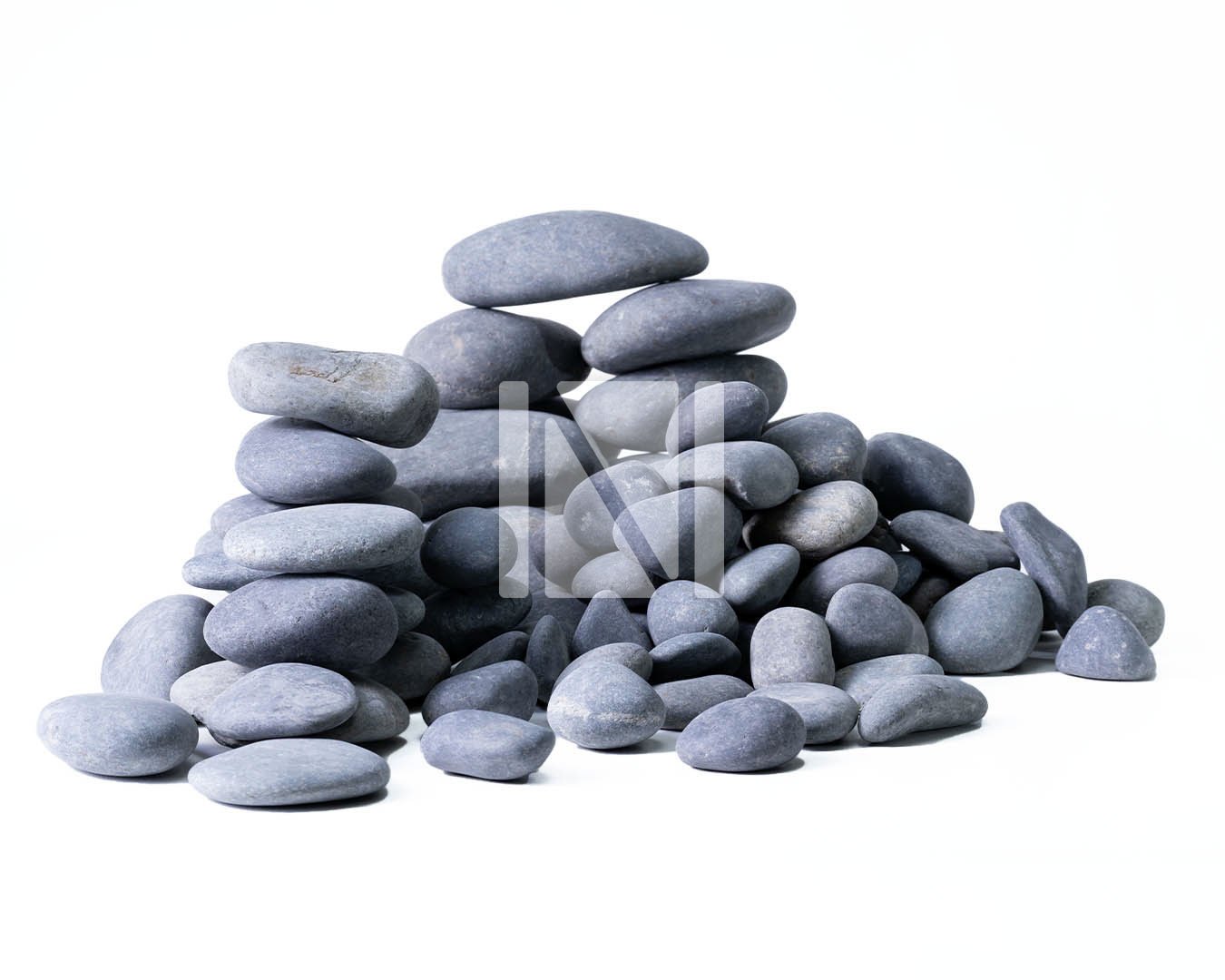 Black Non Polished Pebbles