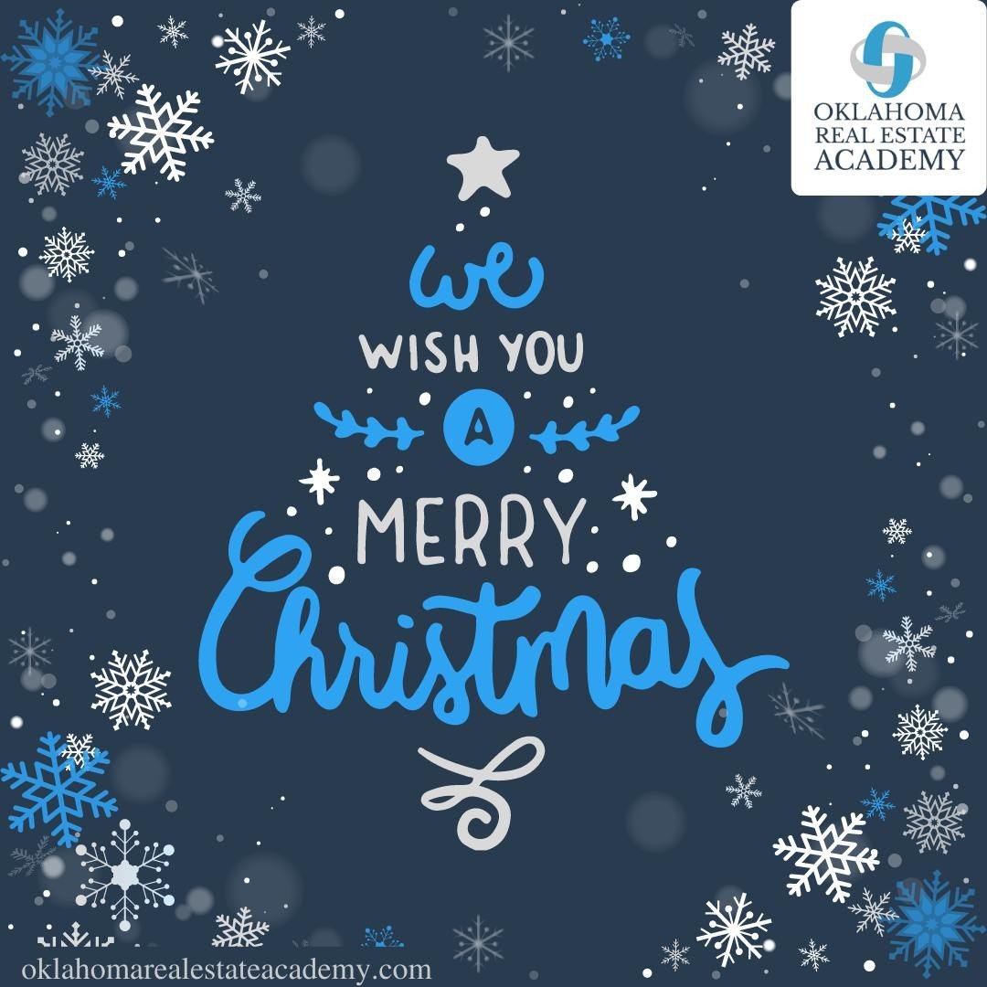 Wishing you all the joy and magic the holidays can bring! We hope you stay safe &amp; warm, and have a Merry Christmas!

#oklahomarealestate #oklahomarealestateacademy #tulsa #oklahomacity #realestatelife #realtorlife #broker #careergoals #newcareer 