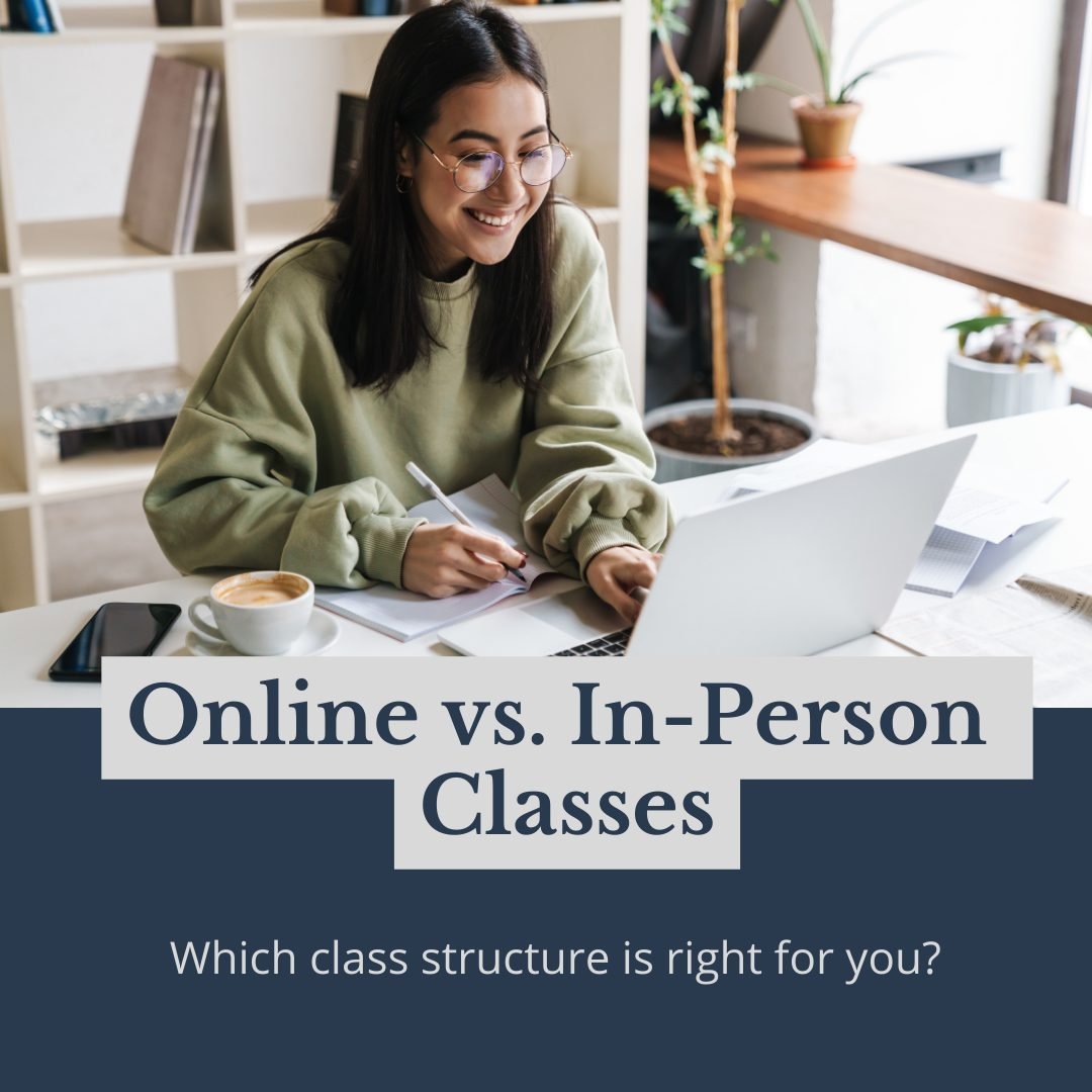 The question of which type of class structure you should take generally comes down to study styles and personality type.

If you&rsquo;re a driven, focused person, who pretty well self-motivates and enjoys time alone for long periods of time, our onl