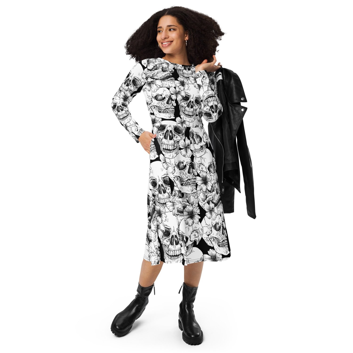 punk midi dress Diablerie Midi Dress | Gothic Dress
