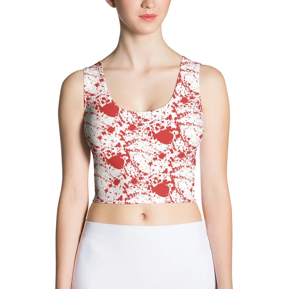 Crop Top Blood Pattern