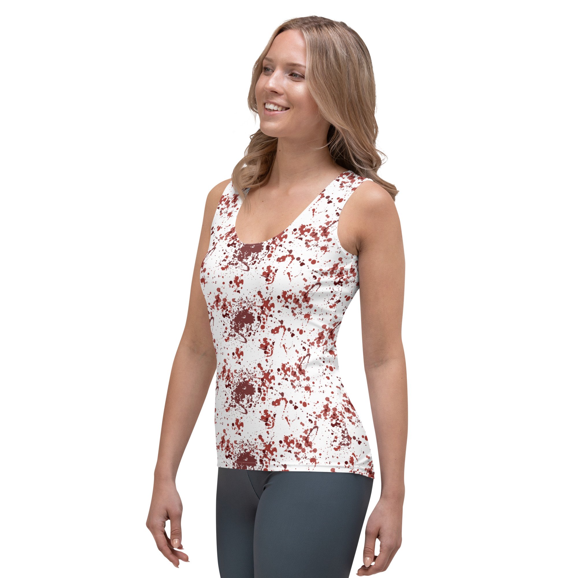 fitted-tank-top-workout-blood-stain-pattern-spatter-horror-true-crime-scene