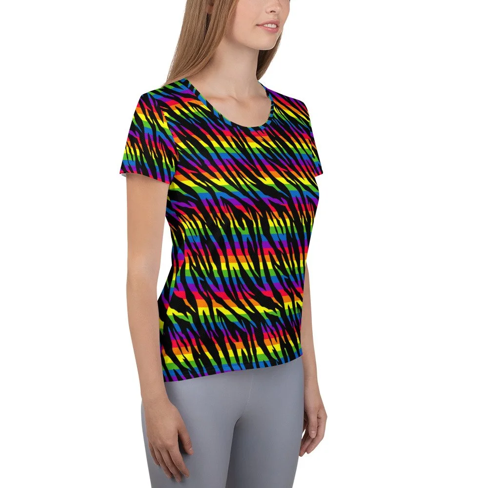Fitted-athletic-shirt-workout-exercise-activewear-running-rainbow-lgtbq-pride-zebra-stripes-referee