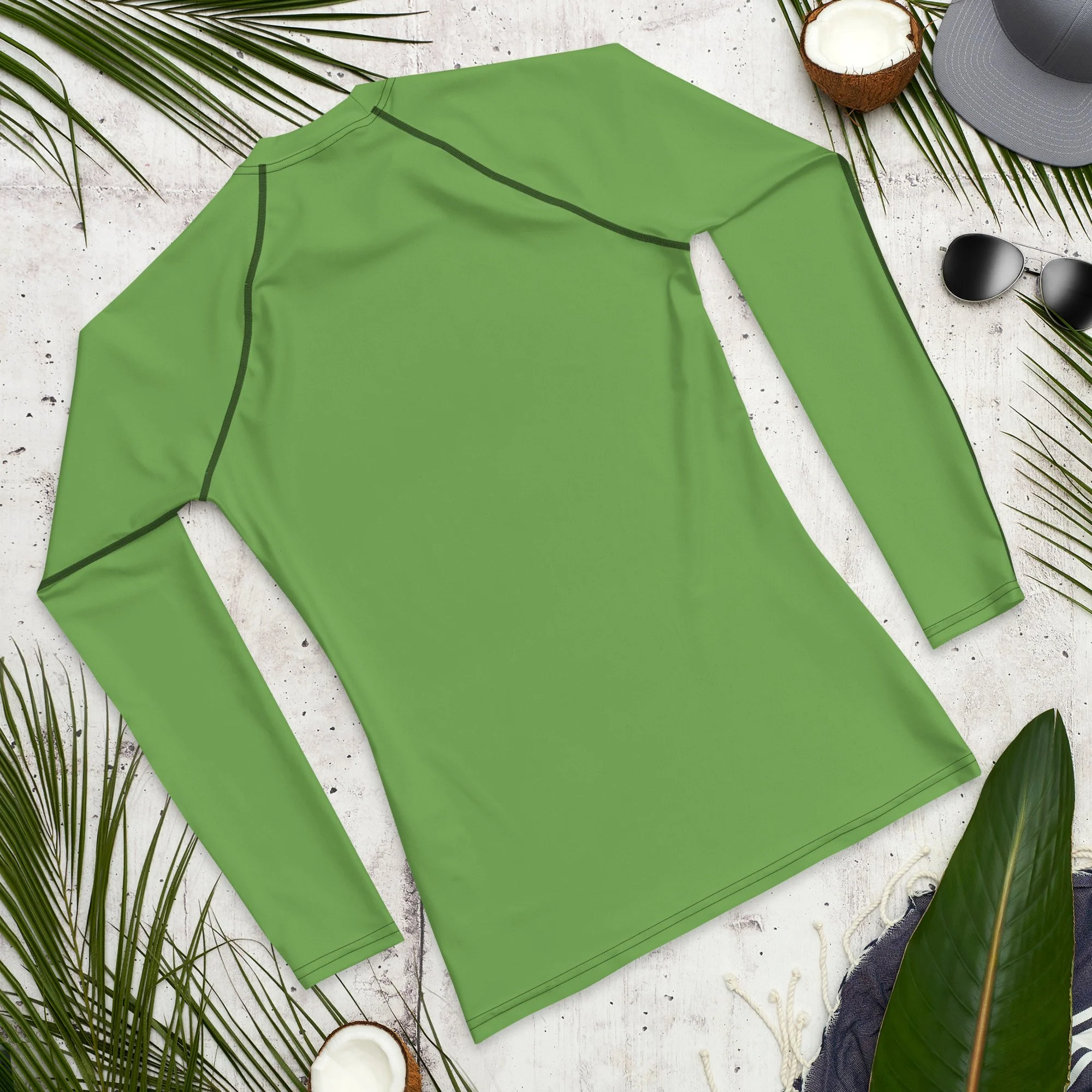 Rash-guard-unisex-sun-protection-surfing-spooky-summer-zombie-slashed-rib-cage-ribcage-halloween